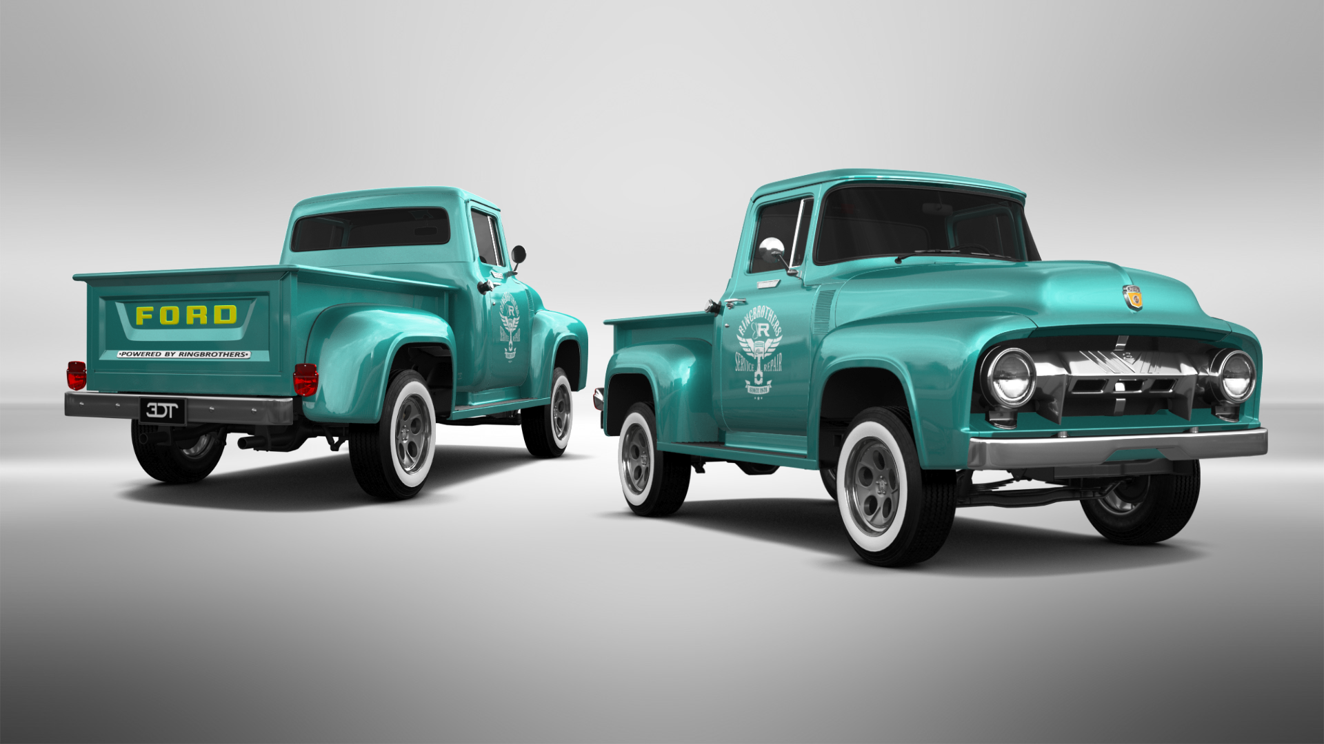 Ford F-100 2 Door truck 1956 tuning
