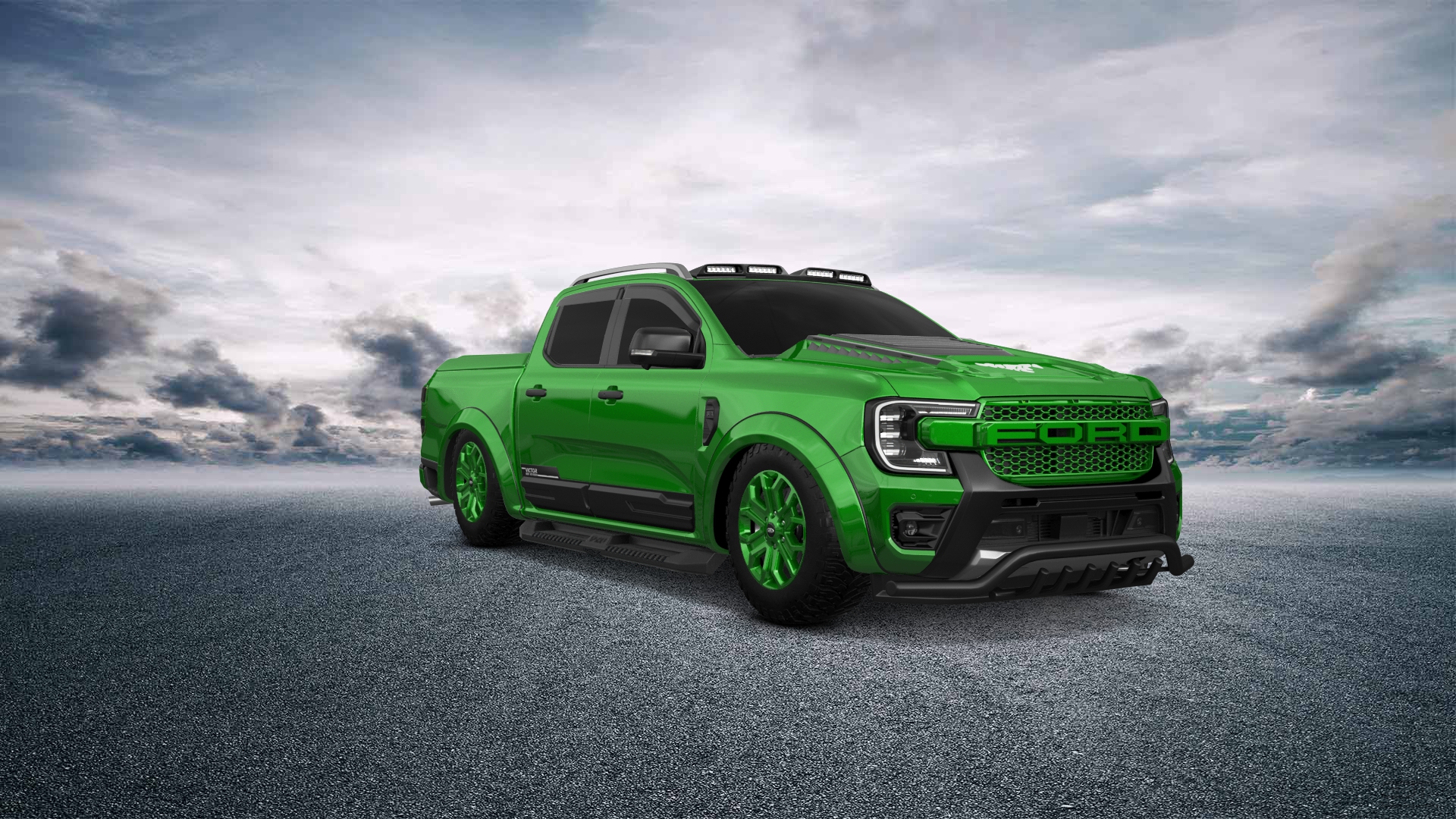 Ford Ranger 4 Door pickup truck 2022 tuning