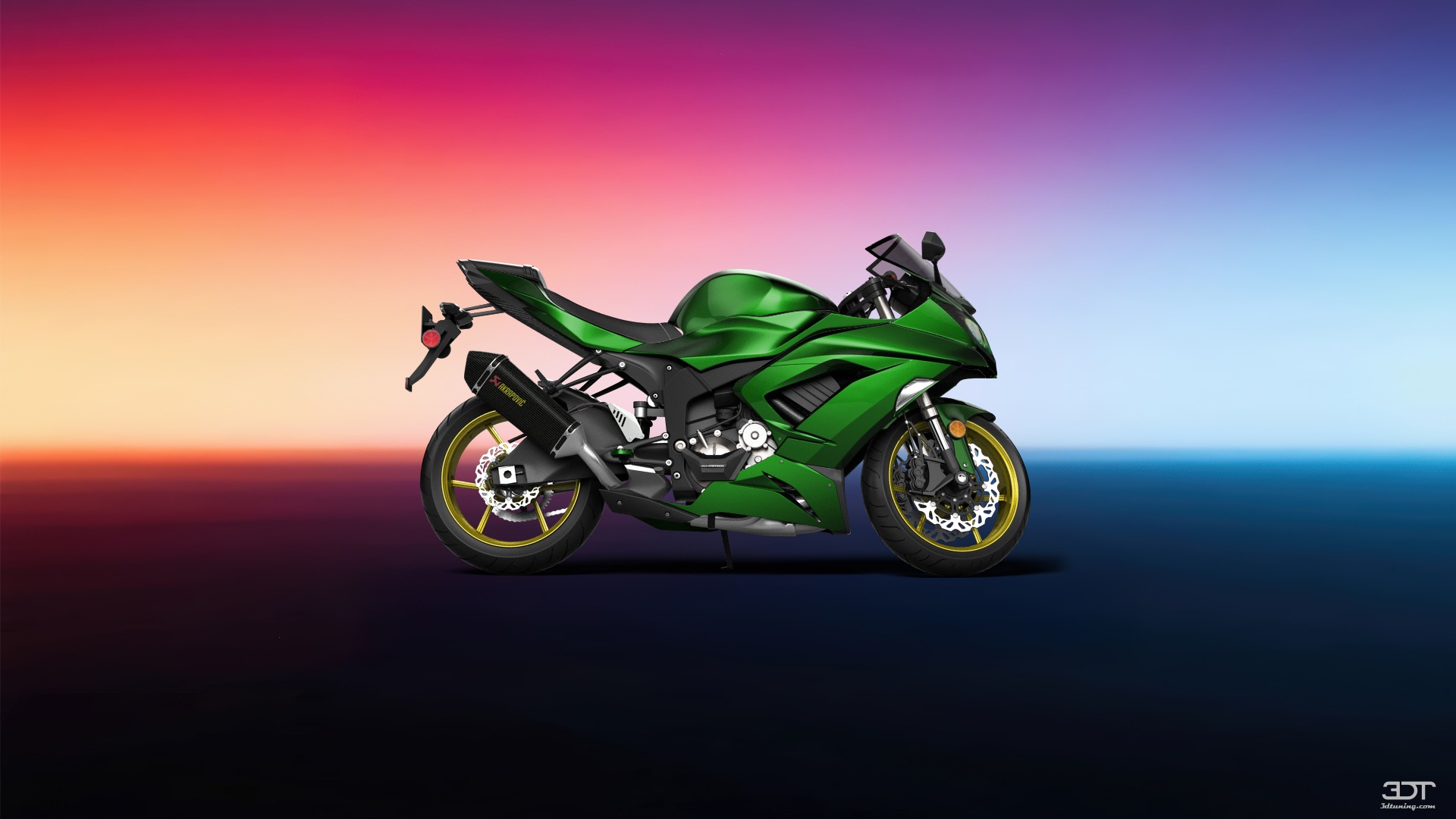 Kawasaki Ninja ZX 6R Sport Bike 2015 tuning