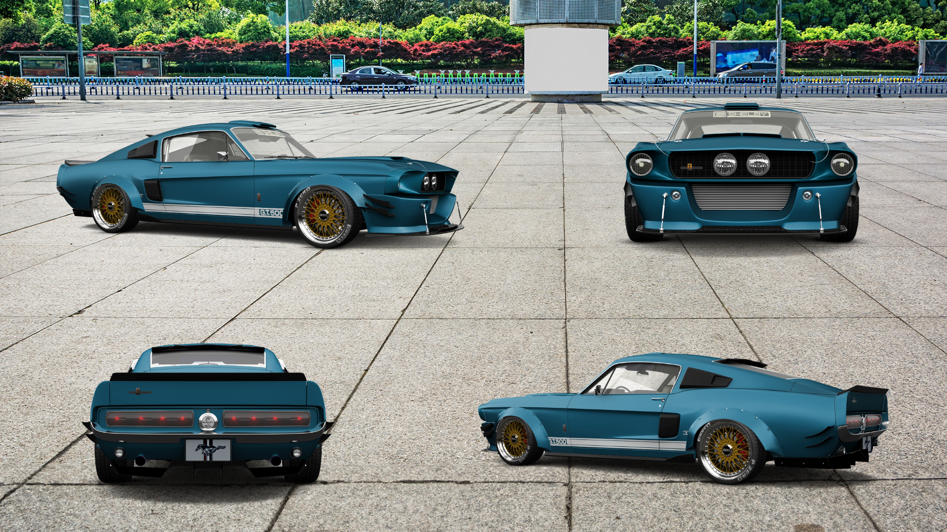 Mustang GT500 2 Door Coupe 1968 tuning