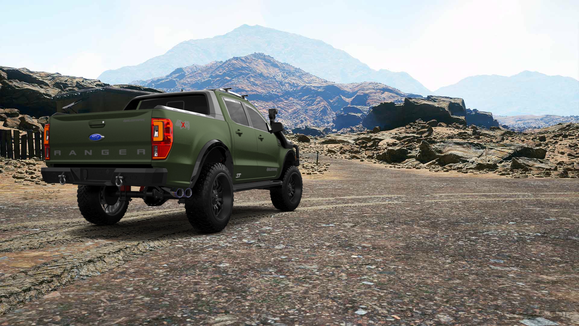 Ford Ranger 4 Door pickup truck 2019 tuning