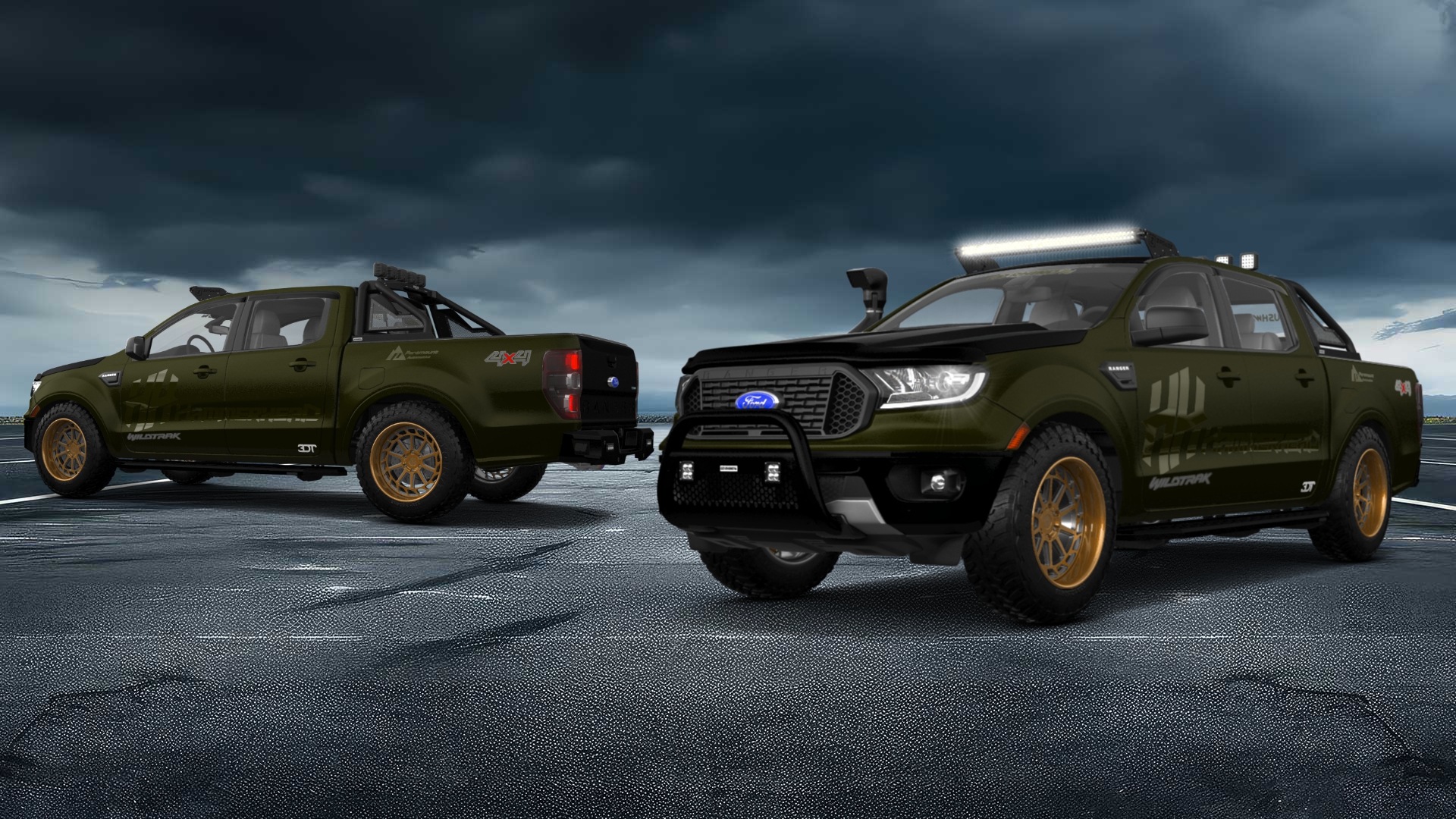 Ford Ranger 4 Door pickup truck 2019 tuning