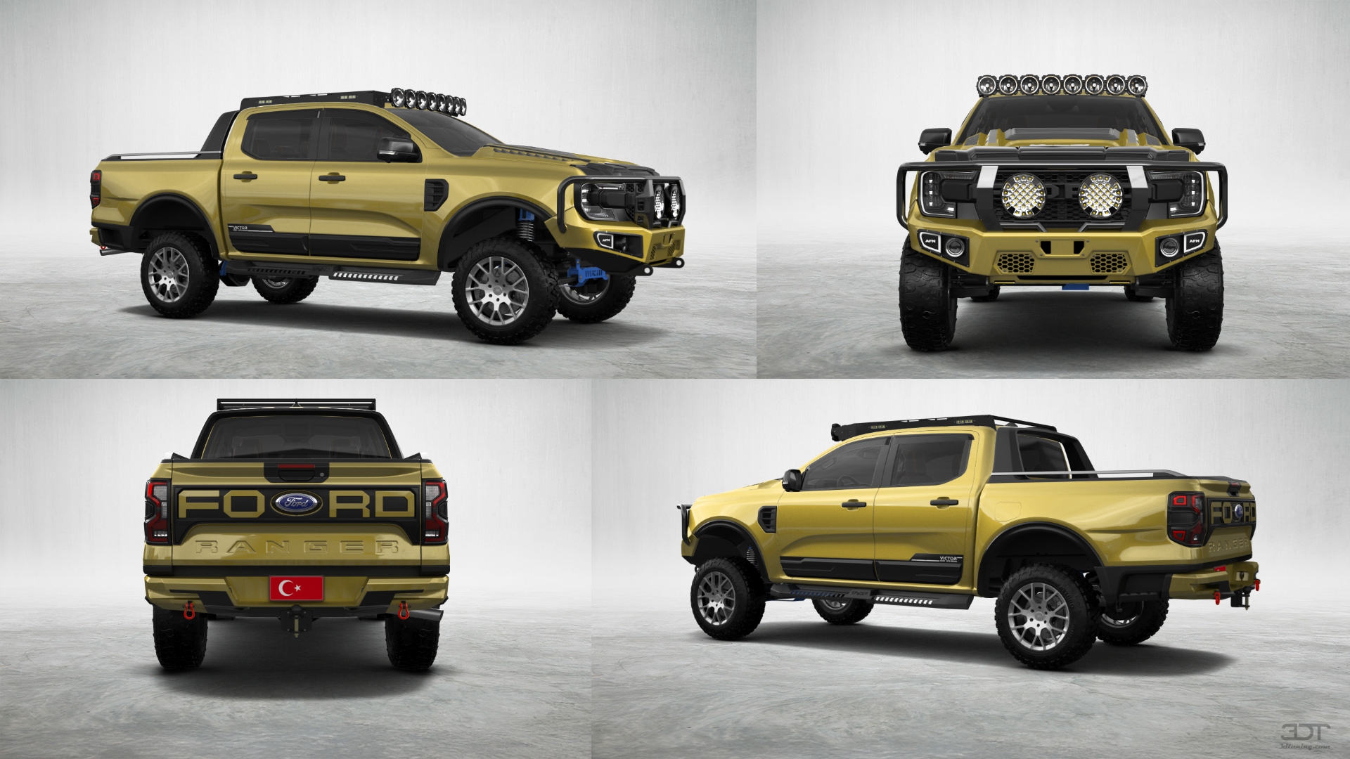 Ford Ranger 4 Door pickup truck 2022 tuning