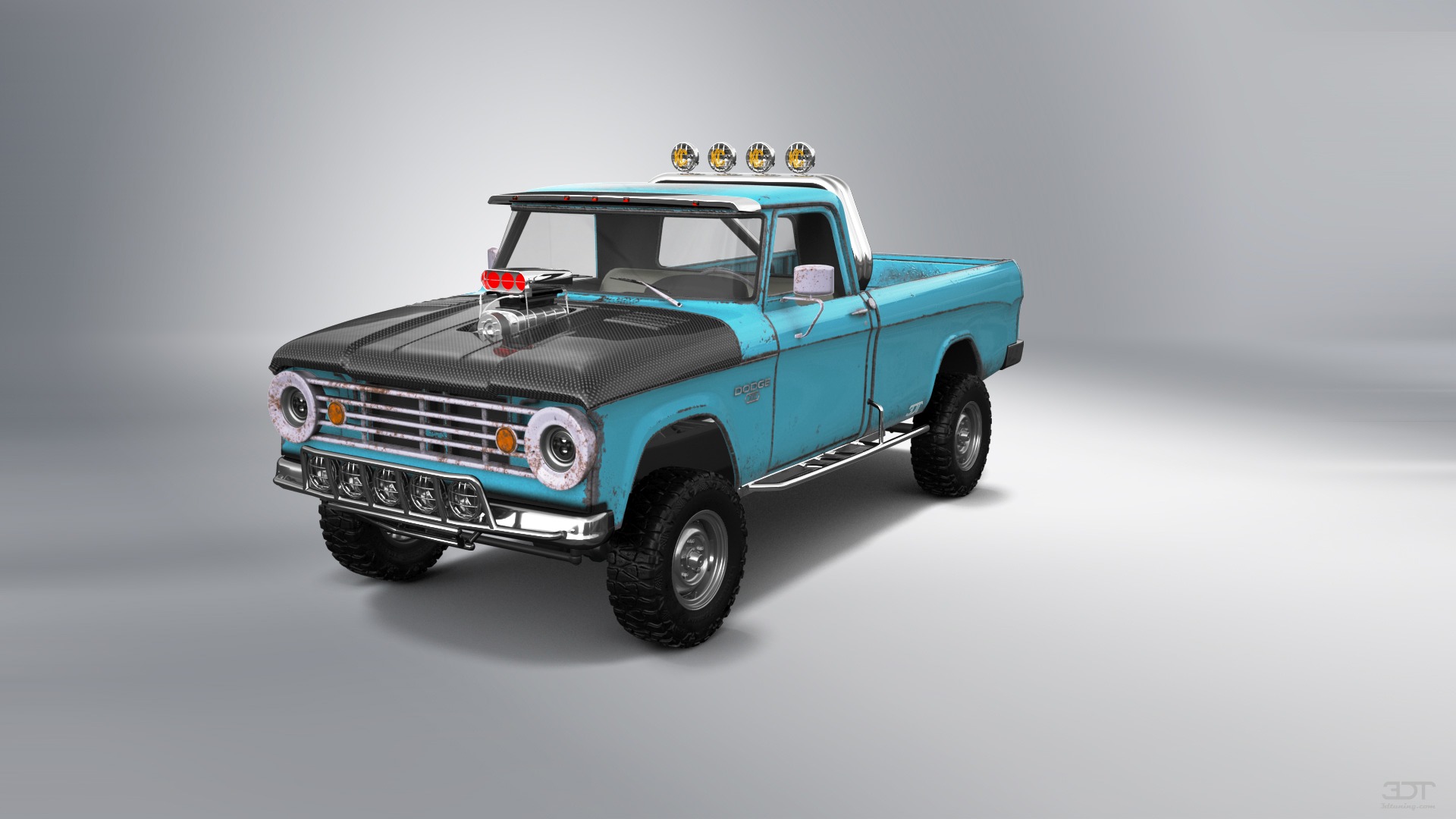 Dodge Power Wagon W200 2 Door pickup truck 1966 tuning