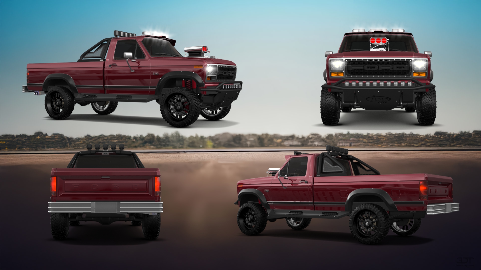Ford F-150 2 Door pickup truck 1986 tuning