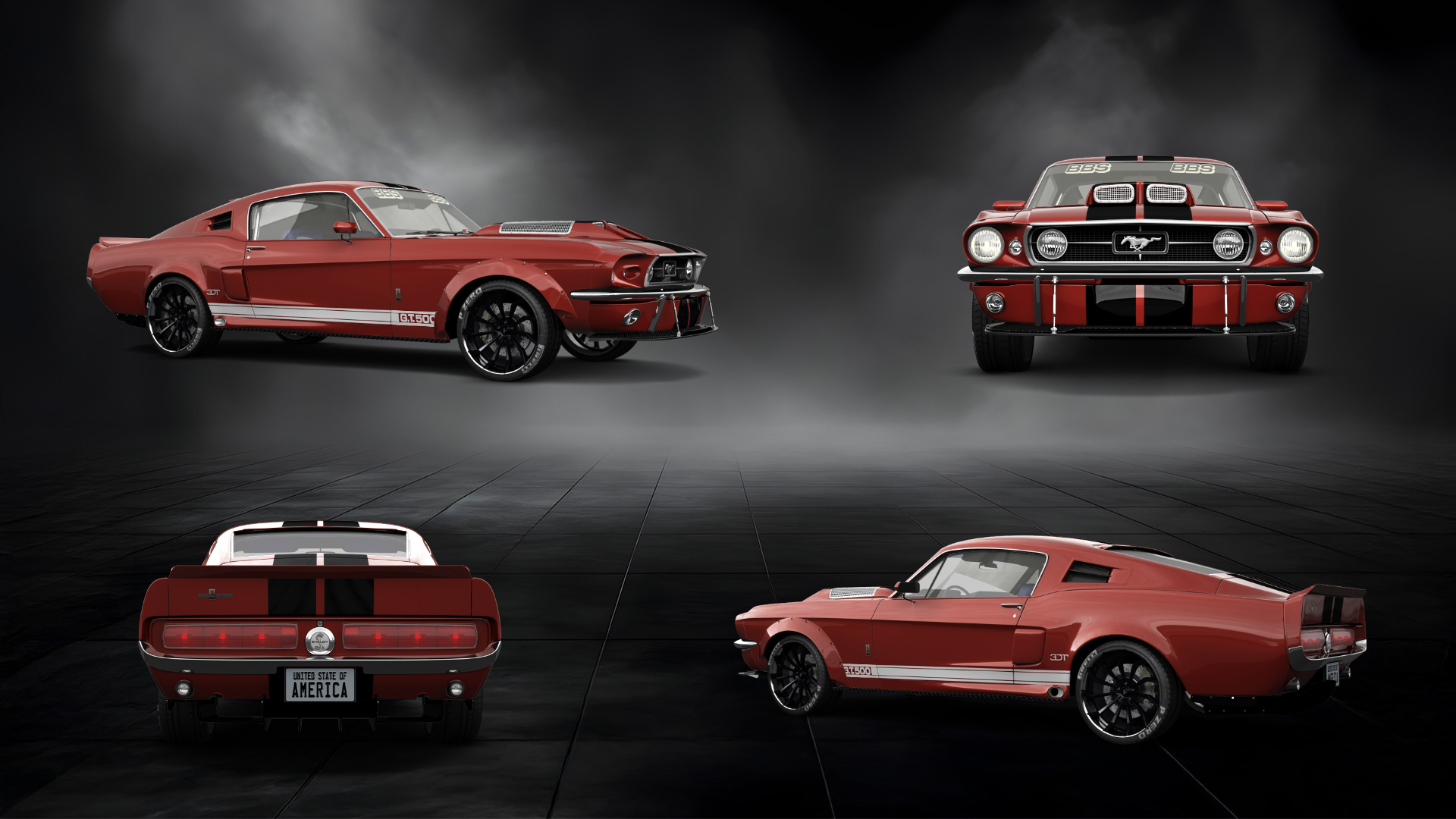 Mustang GT500 2 Door Coupe 1968