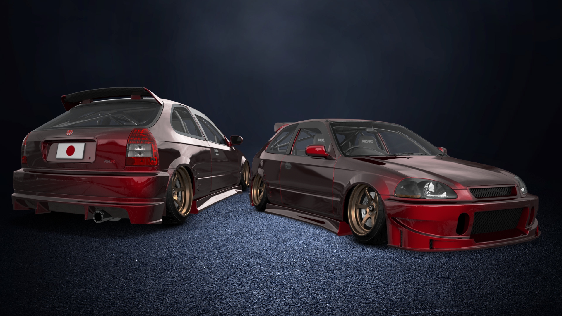 Honda Civic 3 Door Hatchback 1997 tuning