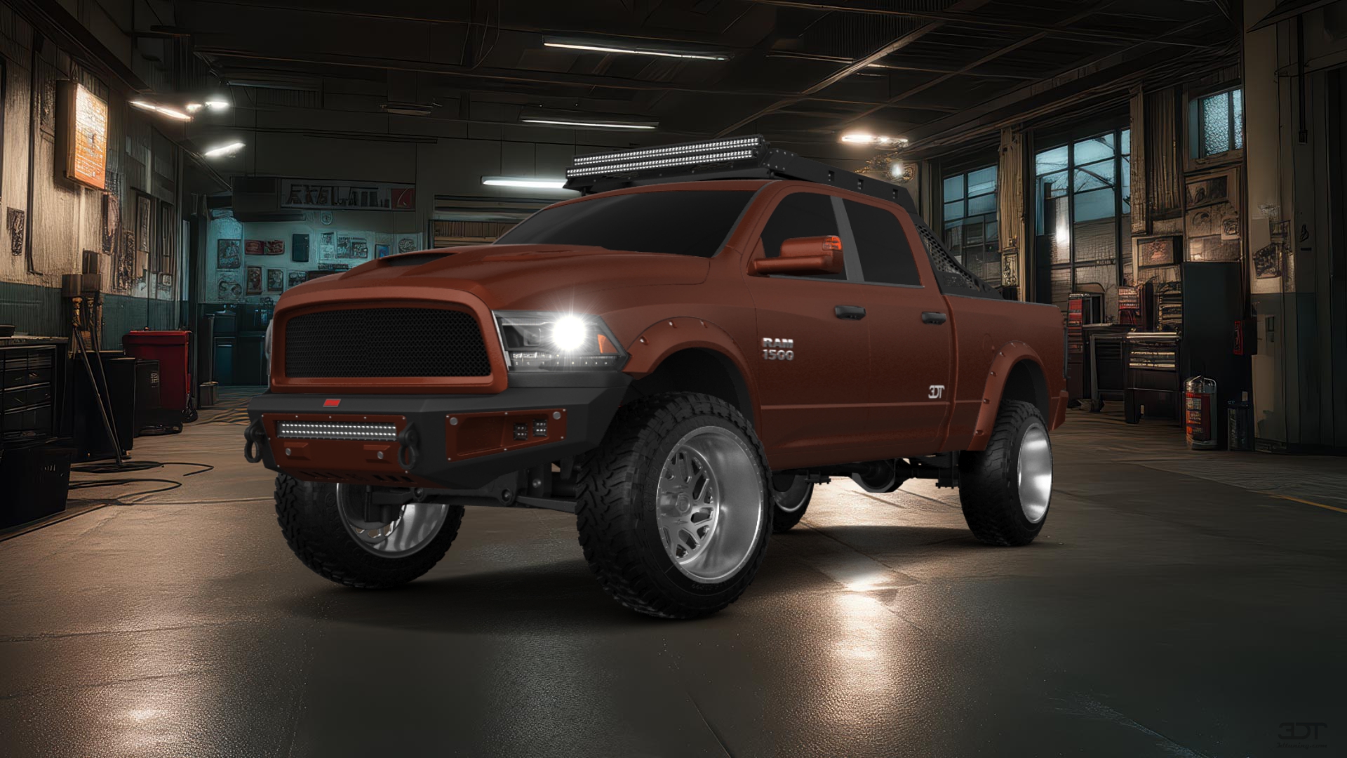 Dodge Ram 1500 Crew Cab 6.4 ft box 4 Door pickup truck 2009 tuning