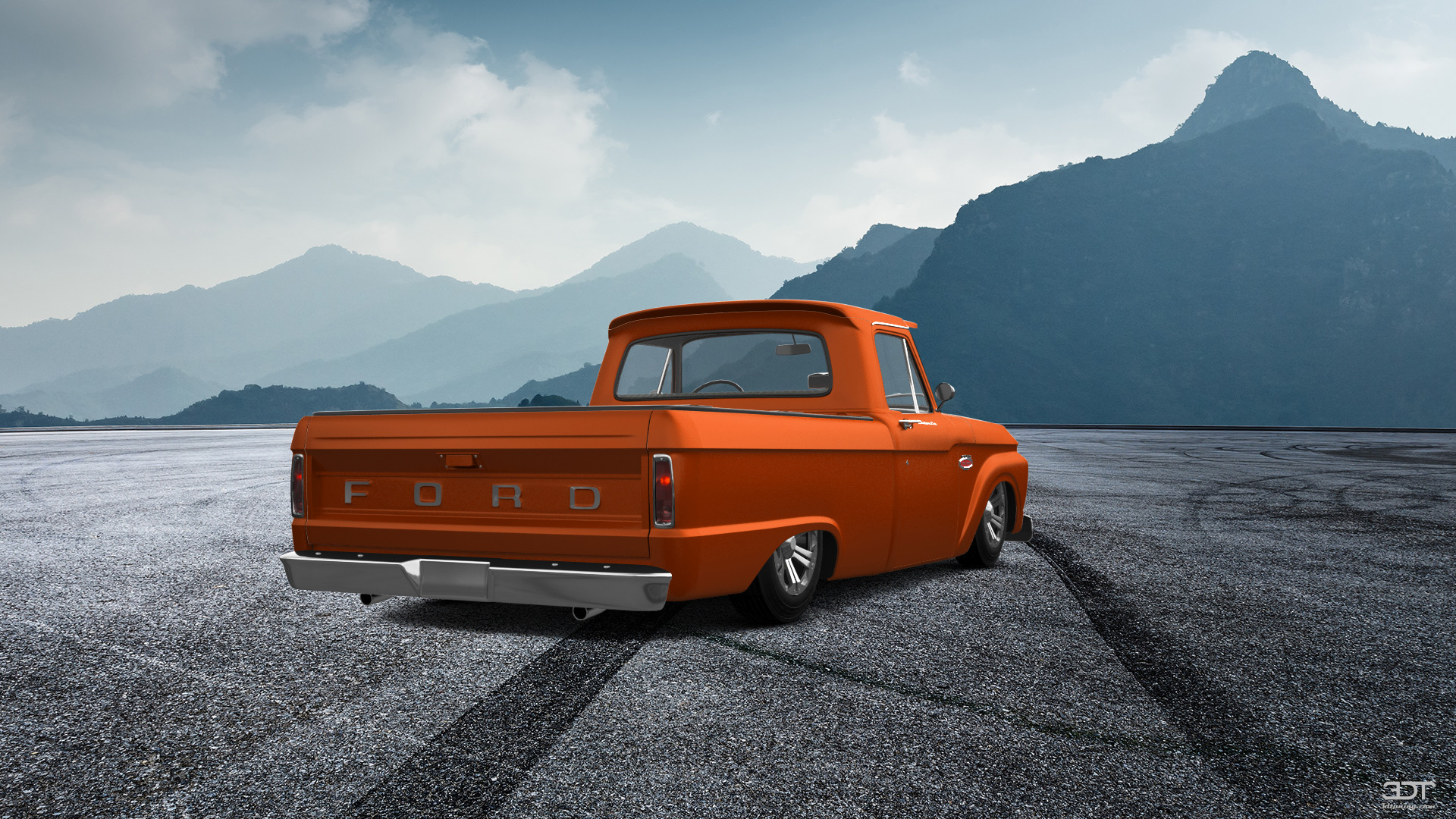 Ford F-100 Custom Cab 2 Door pickup truck 1966