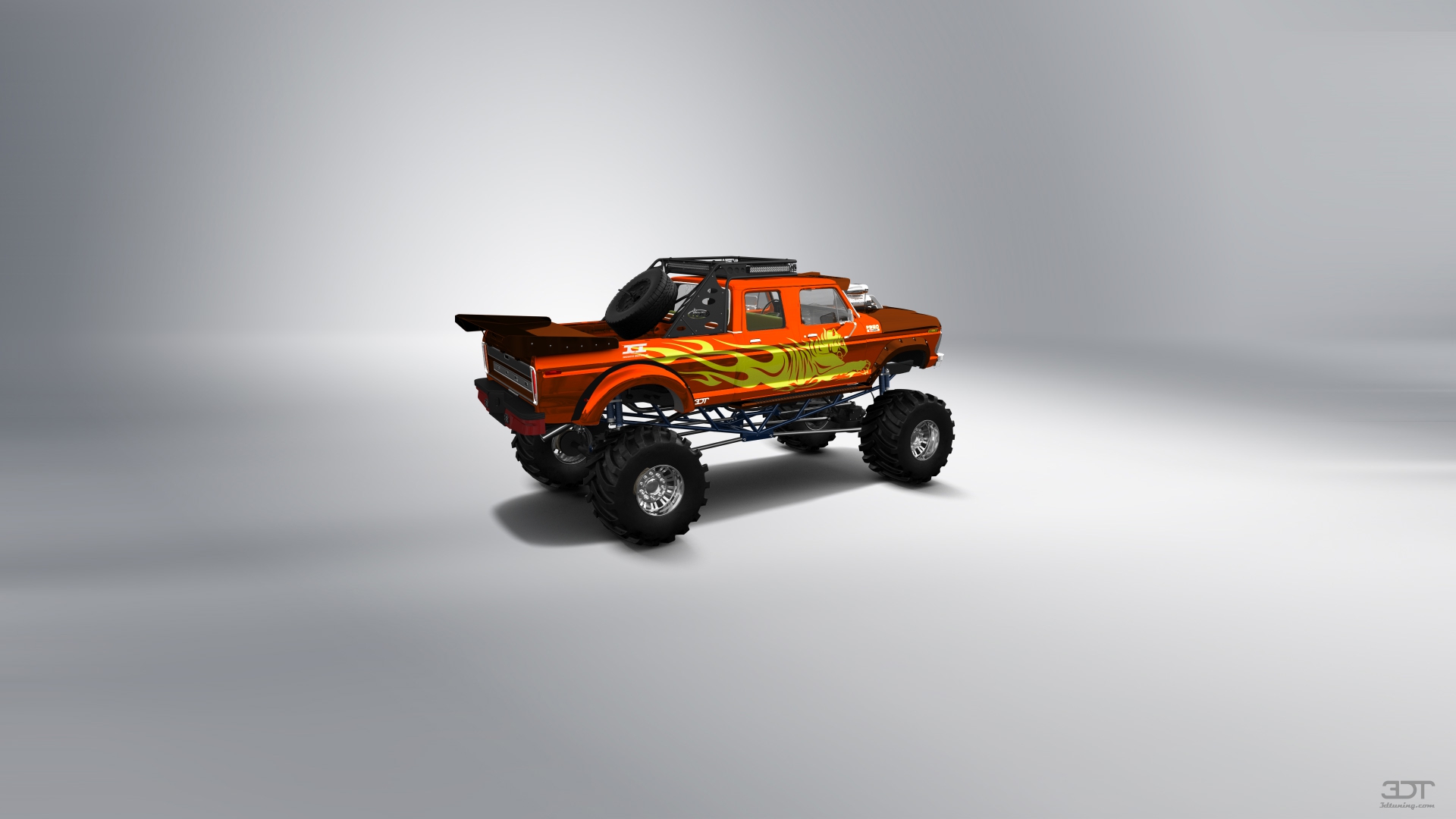 Ford F-350 Dually 4 Door pickup truck 1973 tuning