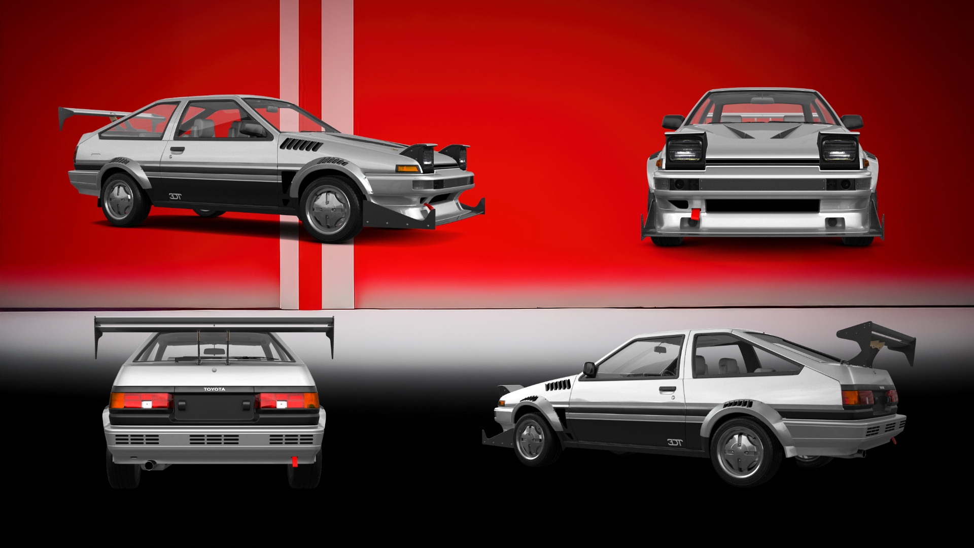 Toyota AE86 3 Door Hatchback 1985 tuning