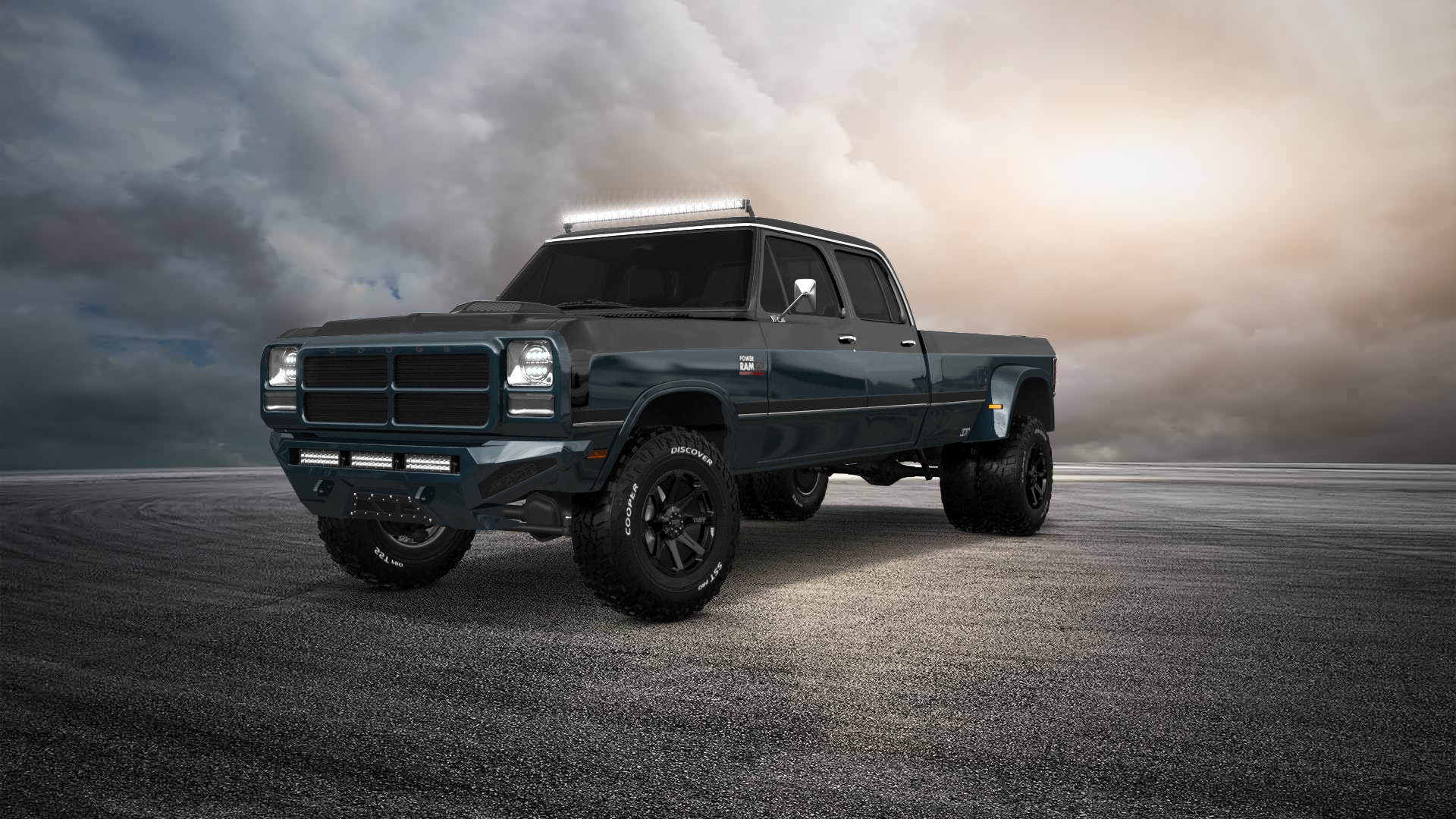 Dodge Ram 350 4 Door pickup truck 1991 tuning