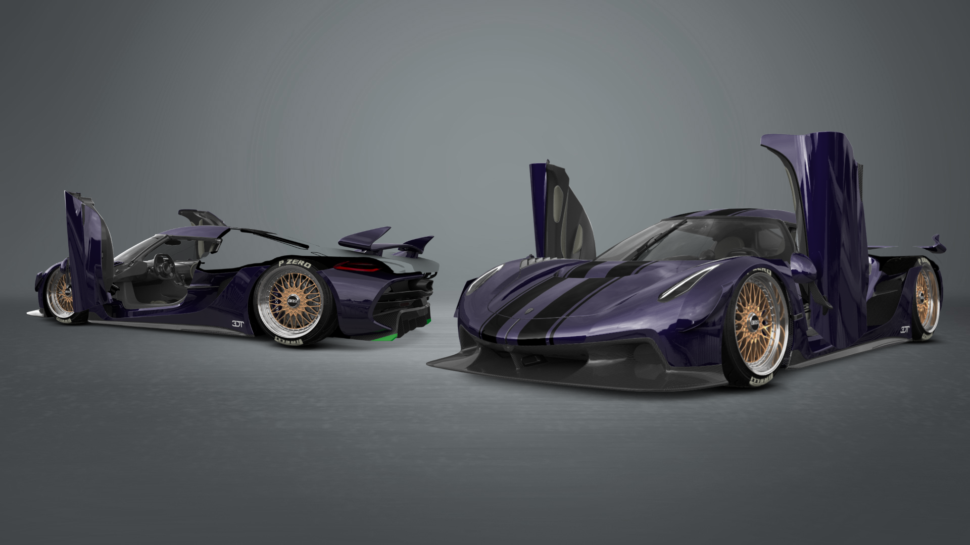 Tuning Koenigsegg Jesko 2 door targa top 2020