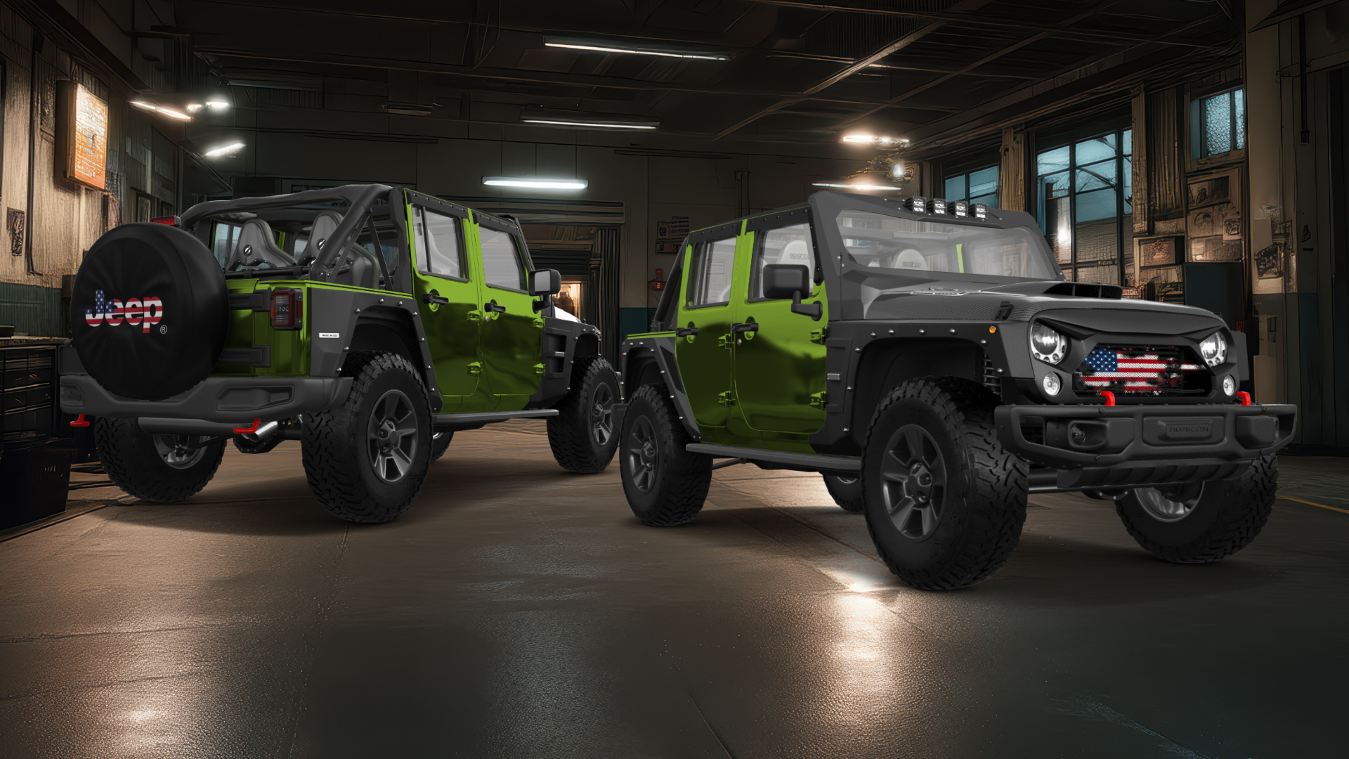Jeep Wrangler Unlimited JK Rubicon Recon 4 Door SUV 2017 tuning