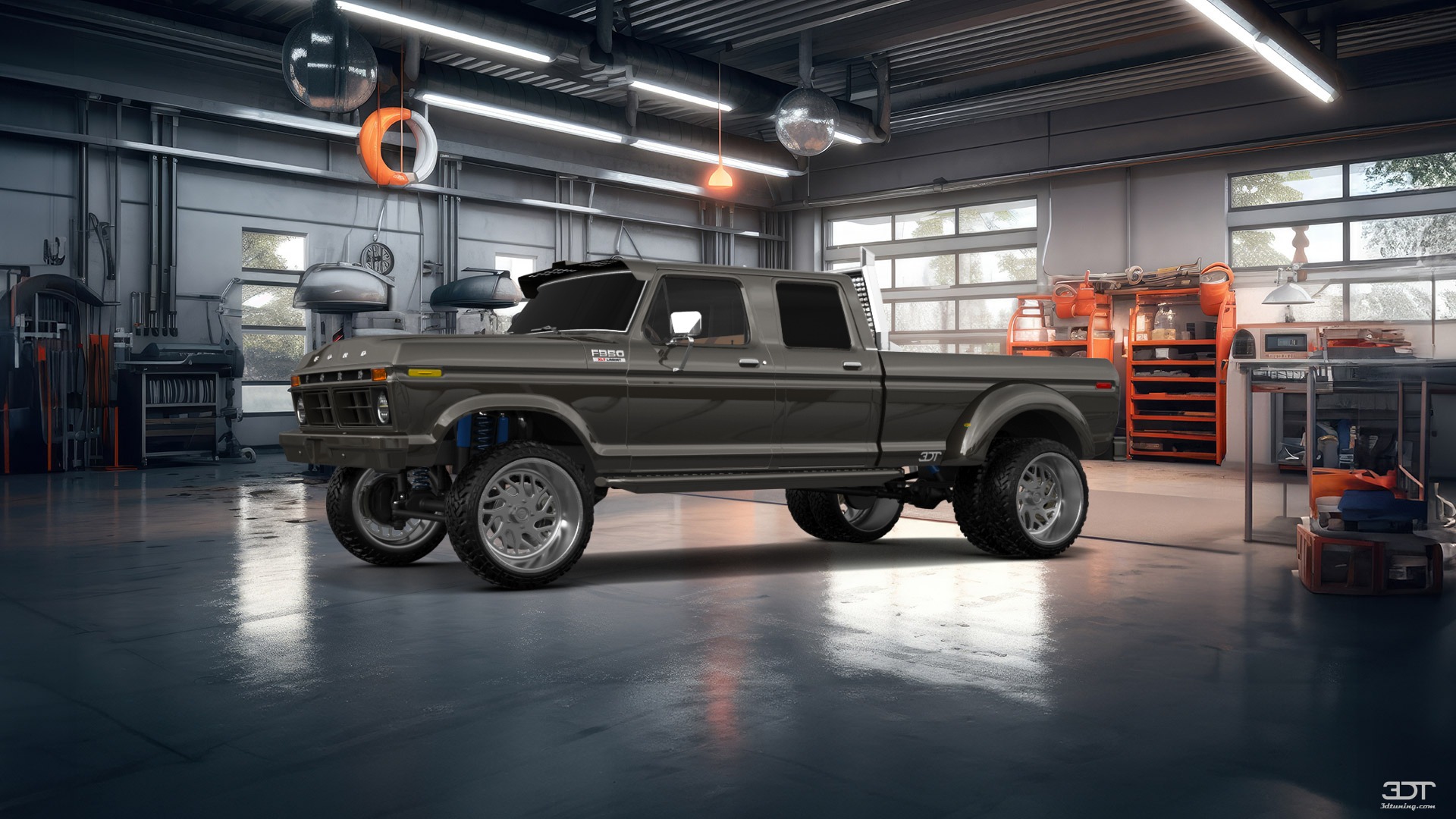 Ford F-350 Dually 4 Door pickup truck 1973