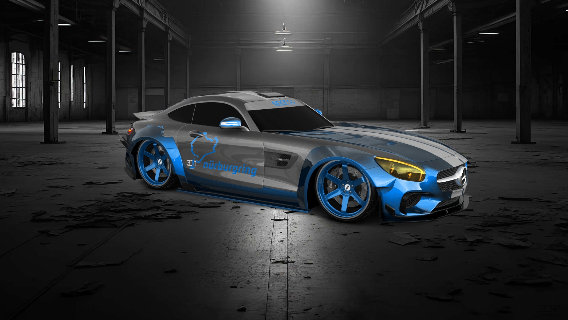 Mercedes AMG GT 2 door fastback coupe 2015