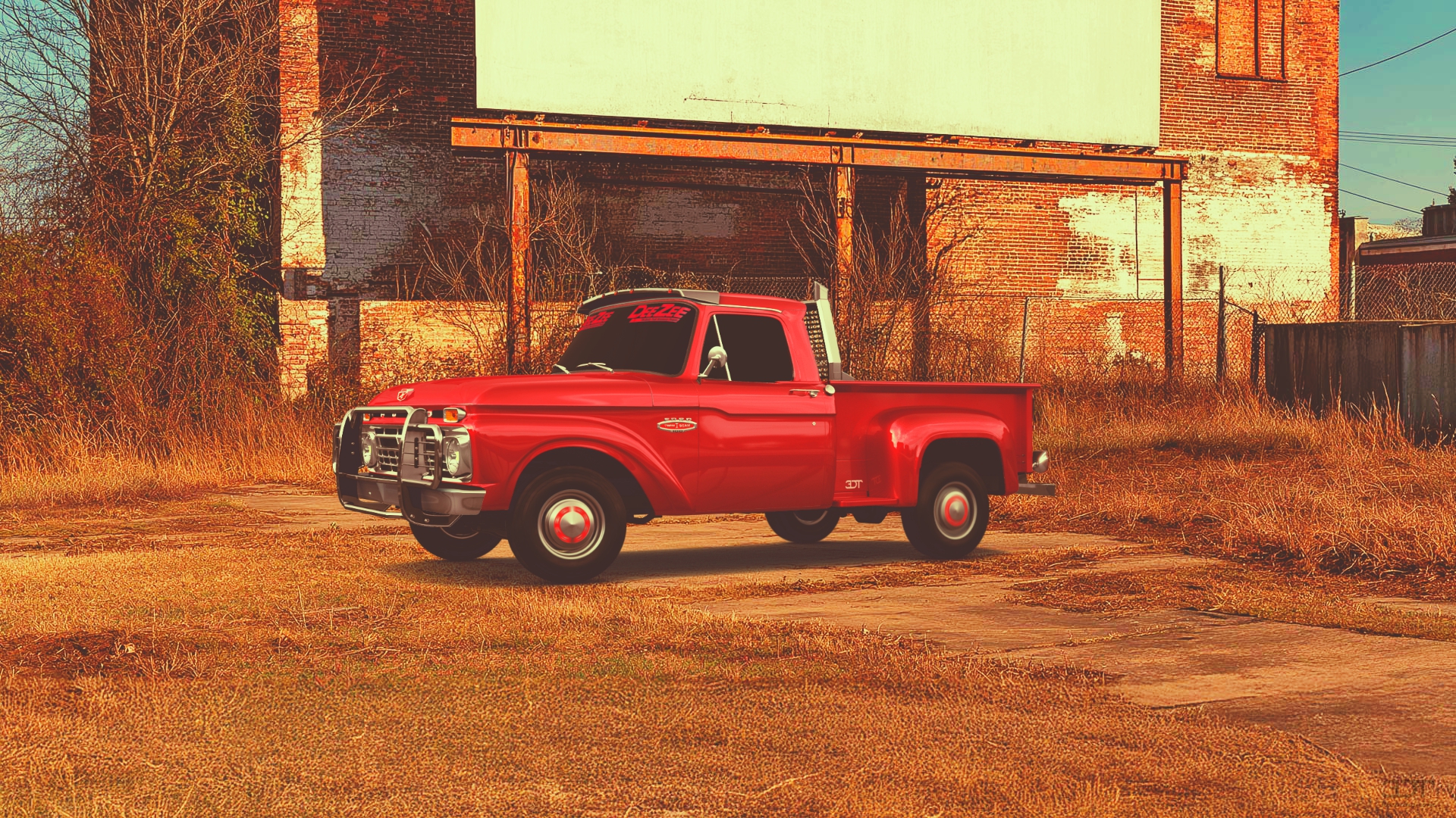 Ford F-100 Flareside 2 Door pickup truck 1961 tuning