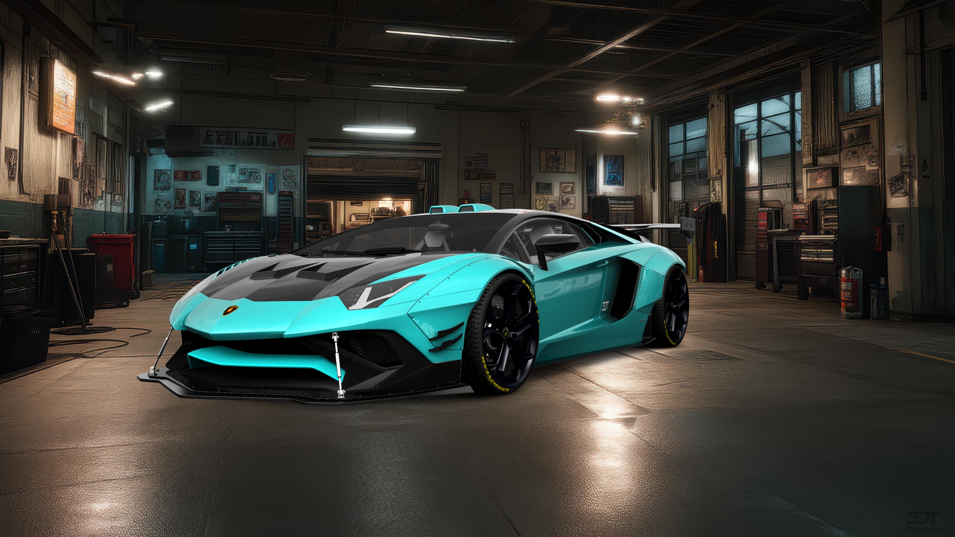 Lamborghini Aventador 2 Door Coupe 2012 tuning
