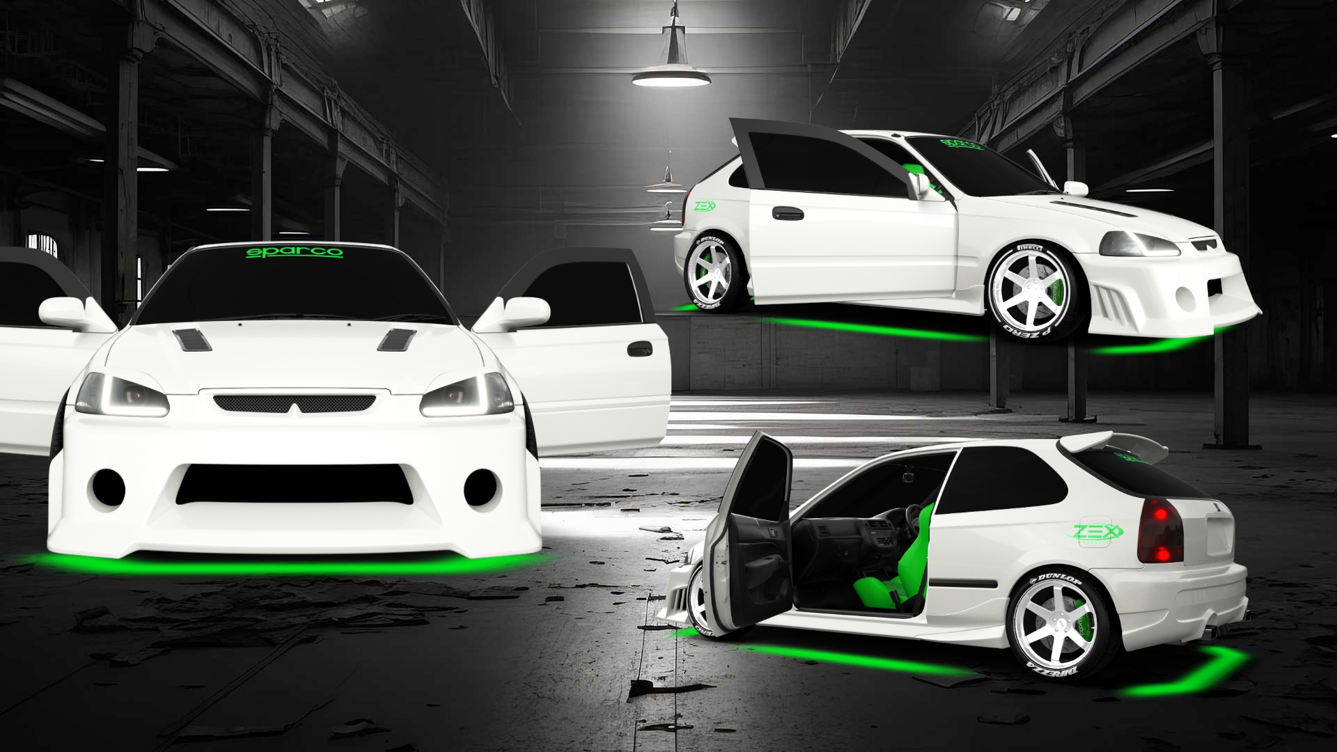 Honda Civic 3 Door Hatchback 1997 tuning