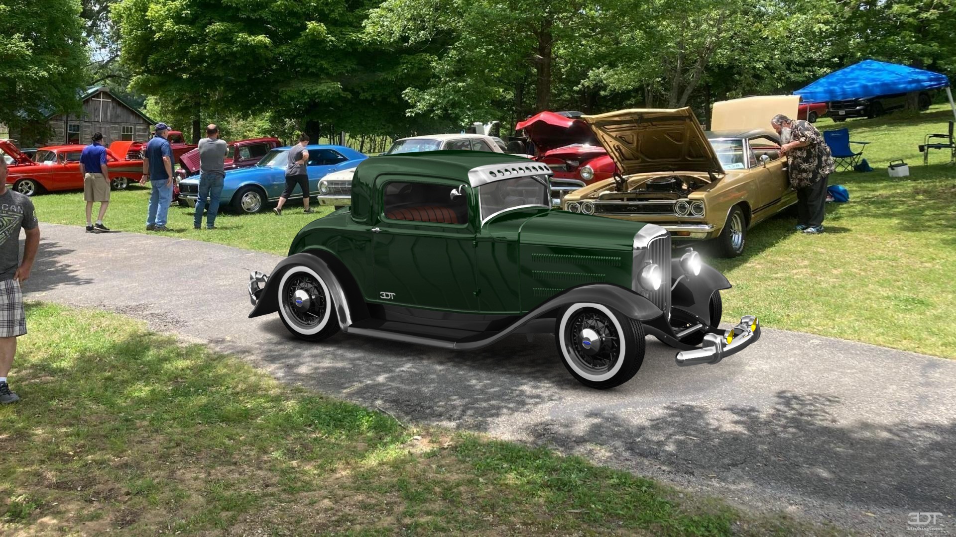 Tuning Ford Model B Deluxe 2 Door Coupe 1932