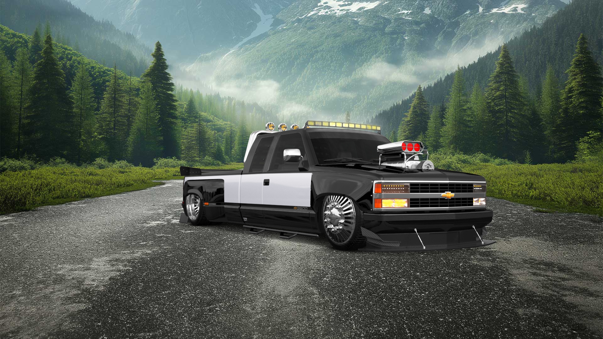 Chevrolet K3500 Extended Cab Pickup Truck 1988