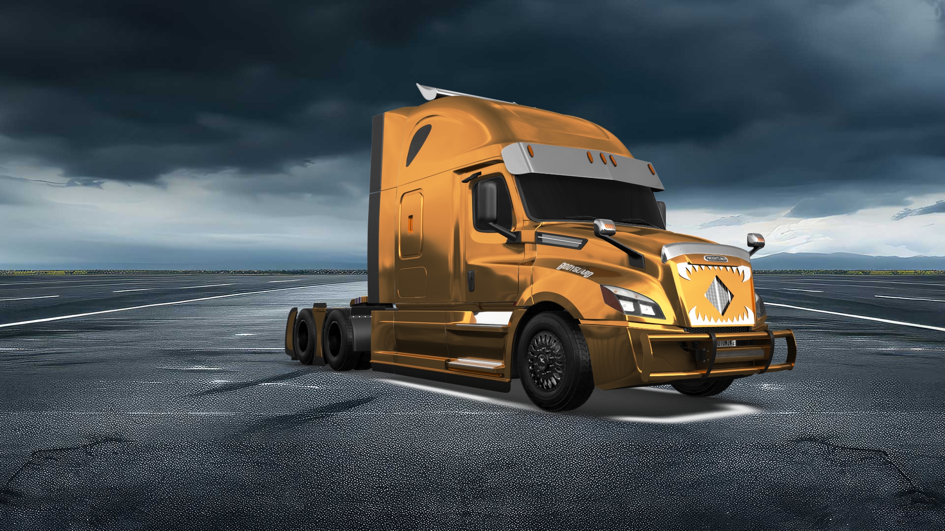 Freightliner Cascadia Sleeper Cab Truck 2018 tuning