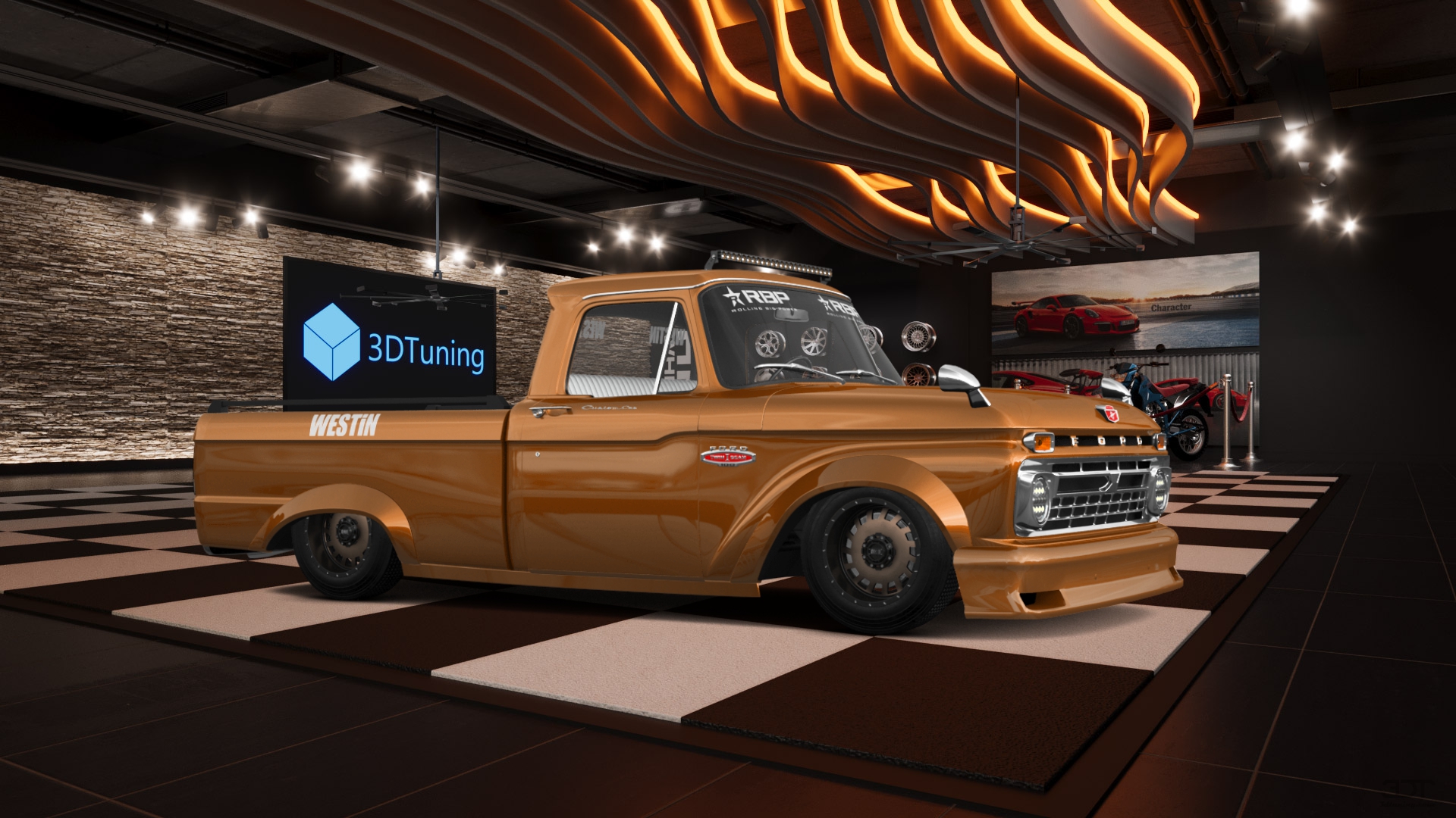 Ford F-100 Custom Cab 2 Door pickup truck 1966