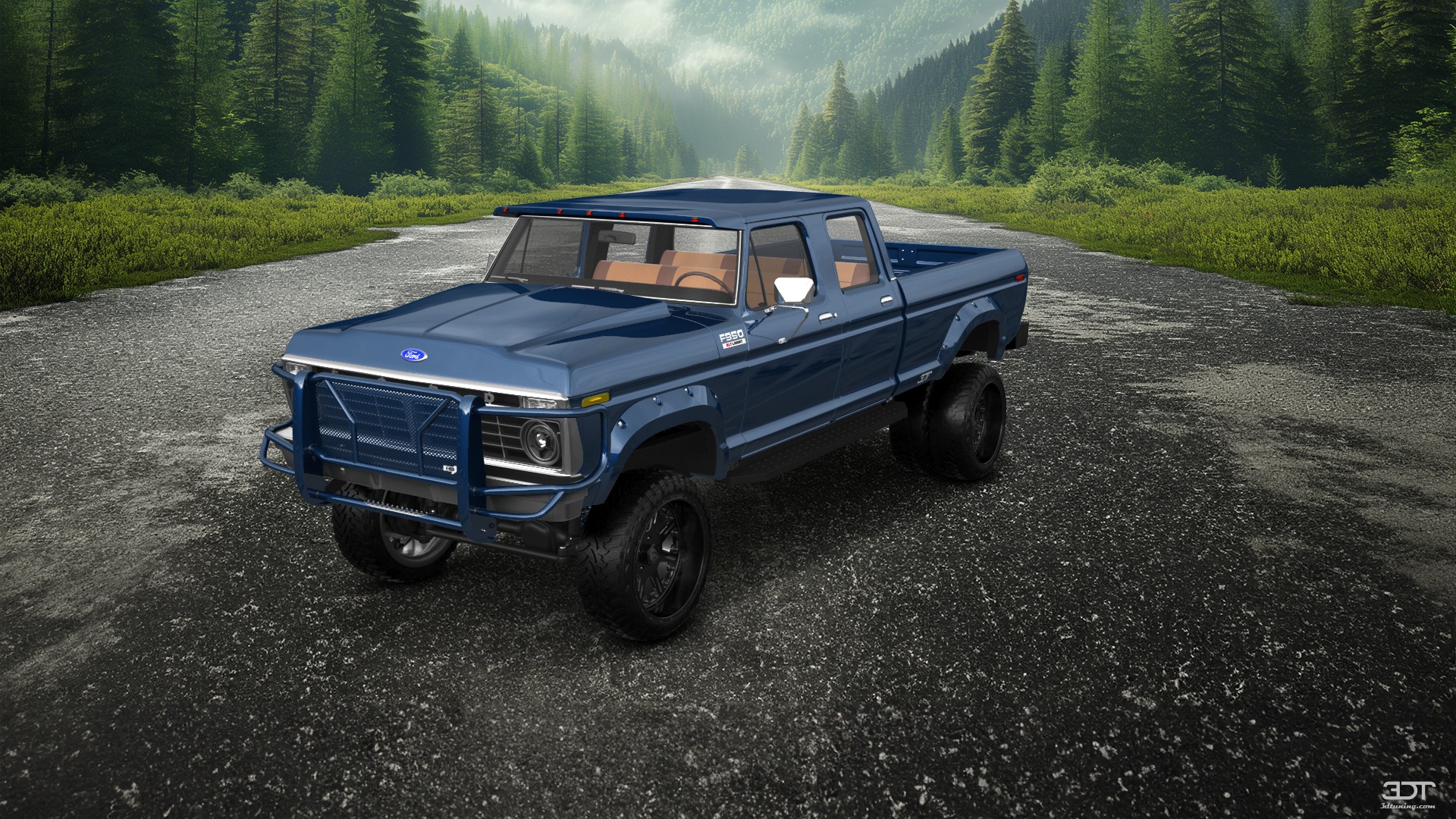 Ford F-350 Dually 4 Door pickup truck 1973 tuning