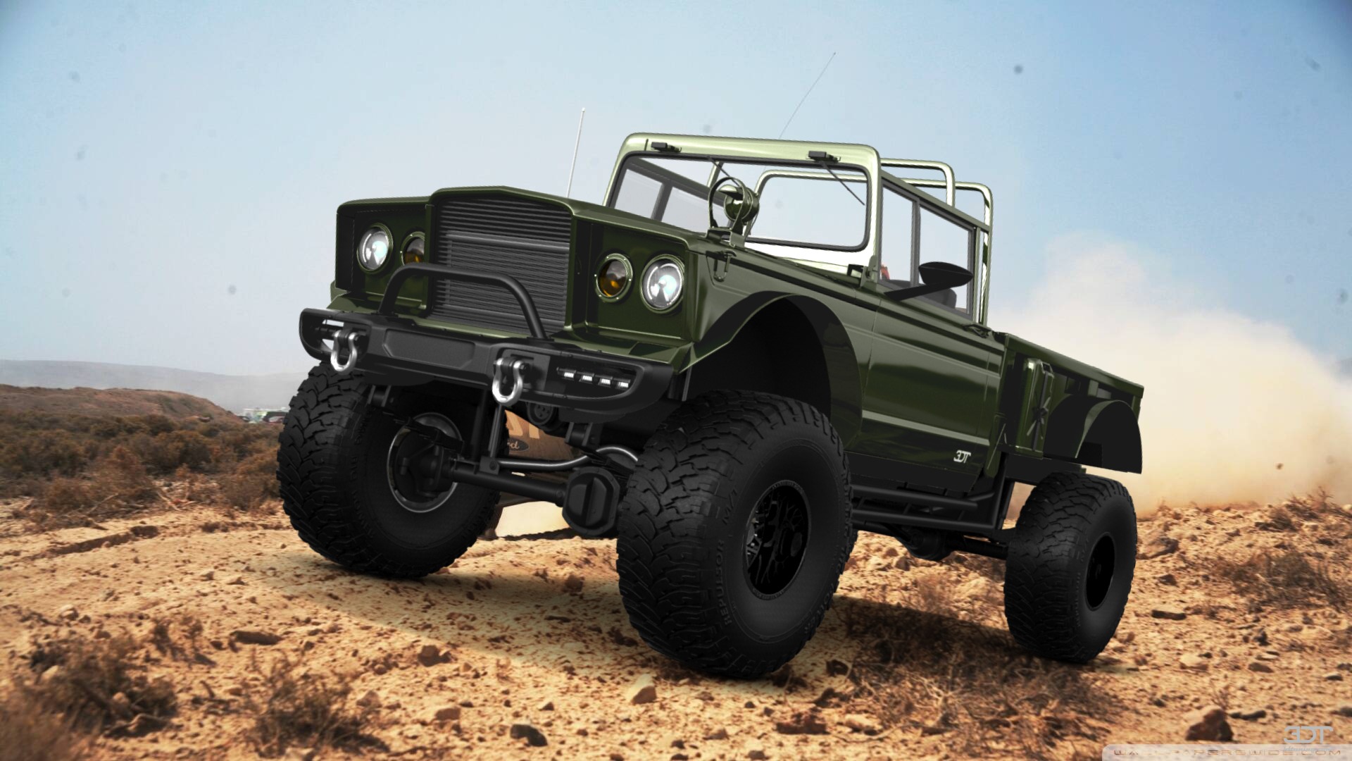 Tuning Jeep Kaiser M715 2 Door pickup truck 1968