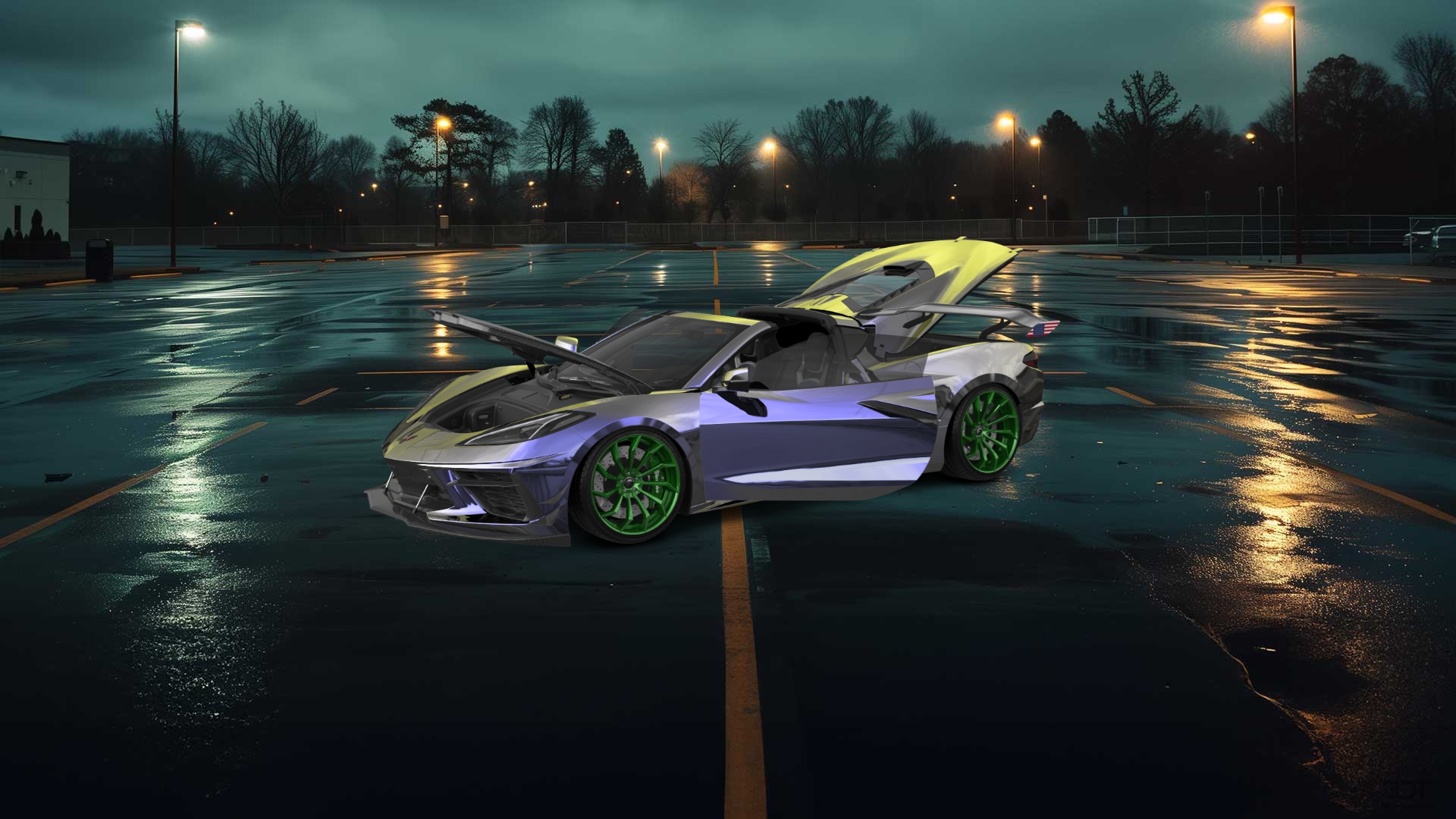 Chevrolet Corvette 2 door targa top 2020 tuning