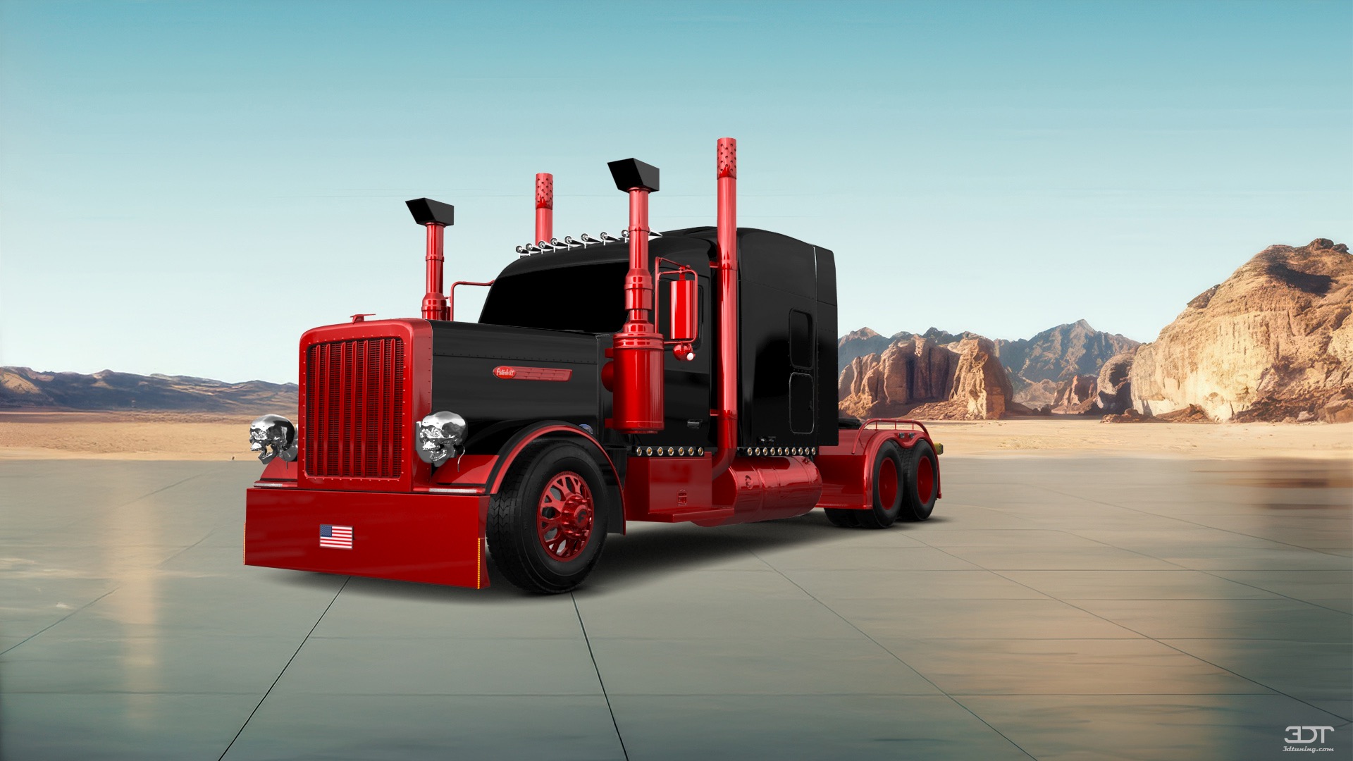 Tuning Peterbilt 589 Sleeper Cab Truck 2024