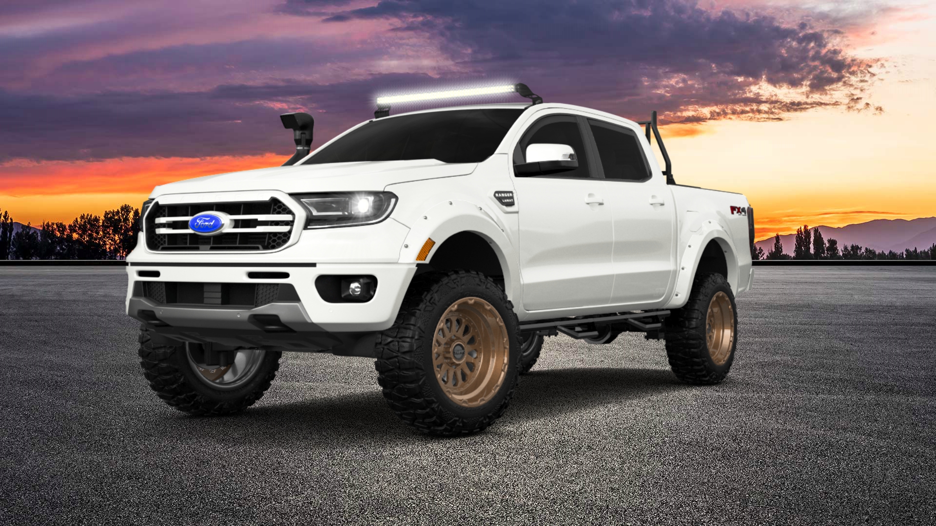 Ford Ranger 4 Door pickup truck 2019 tuning