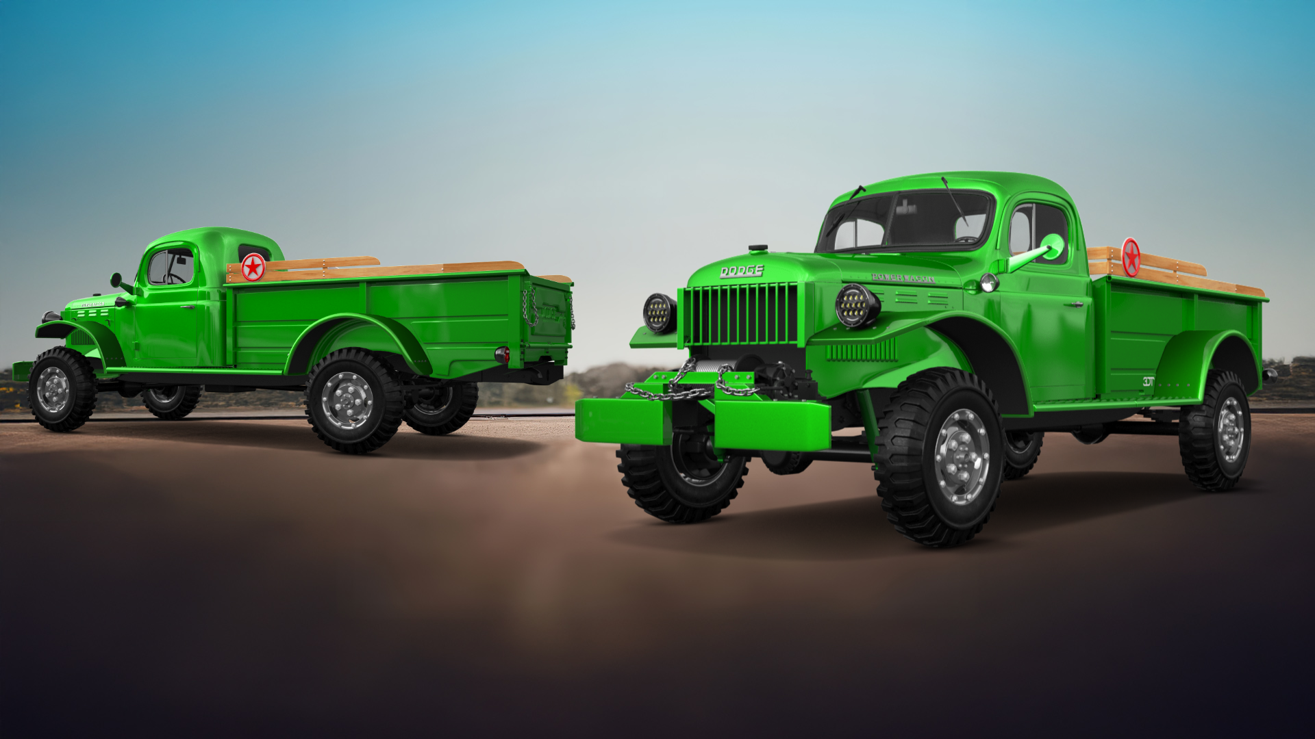 Dodge Power Wagon 2 Door pickup truck 1947 tuning