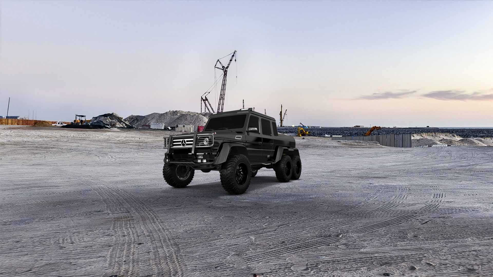 Mercedes G 63 AMG 6x6 4 Door pickup truck 2013 tuning
