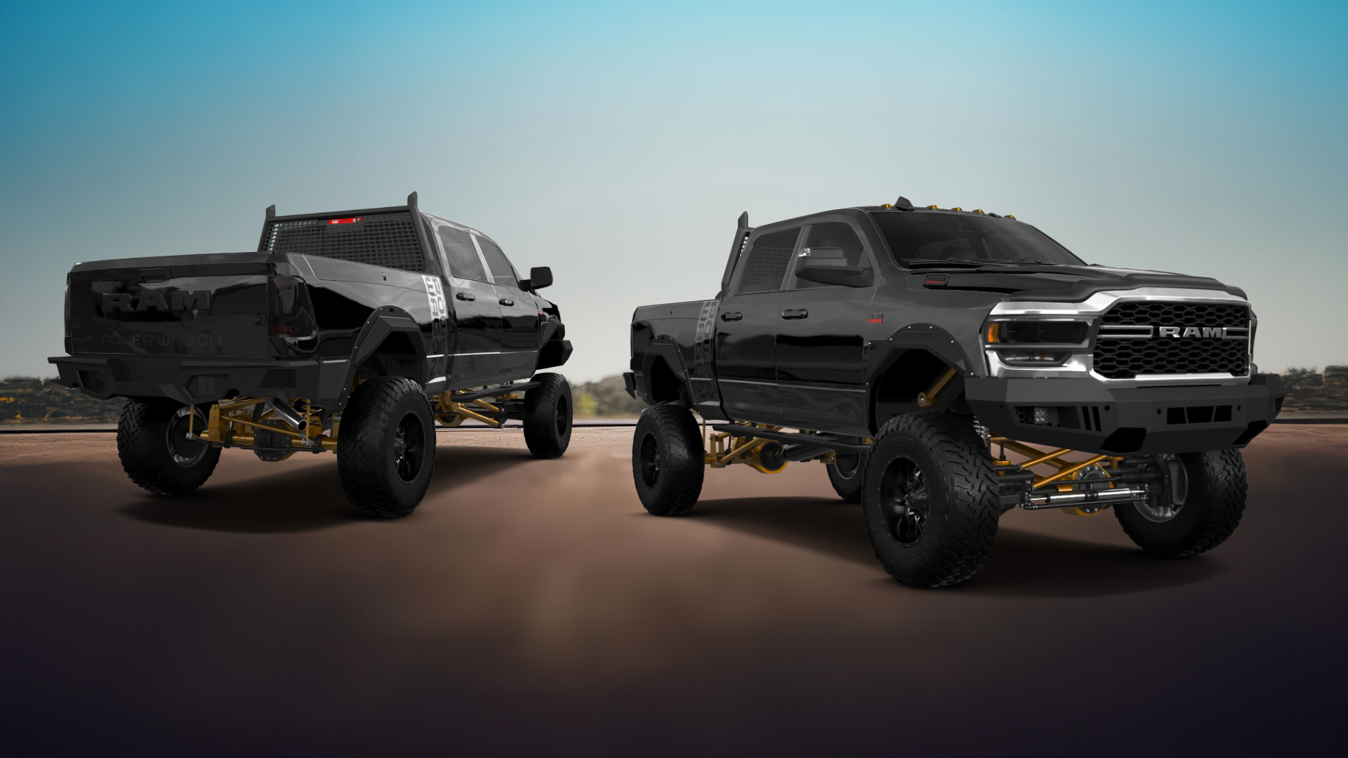 Dodge Ram 2500 4 Door pickup truck 2020 tuning