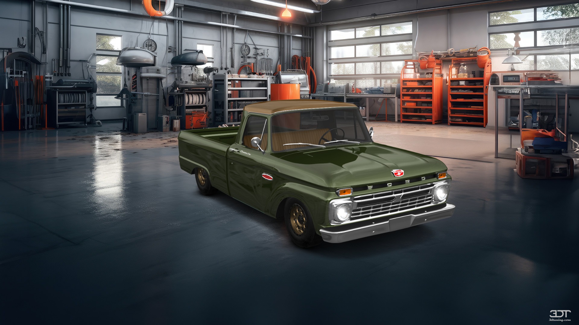 Ford F-100 Custom Cab 2 Door pickup truck 1966