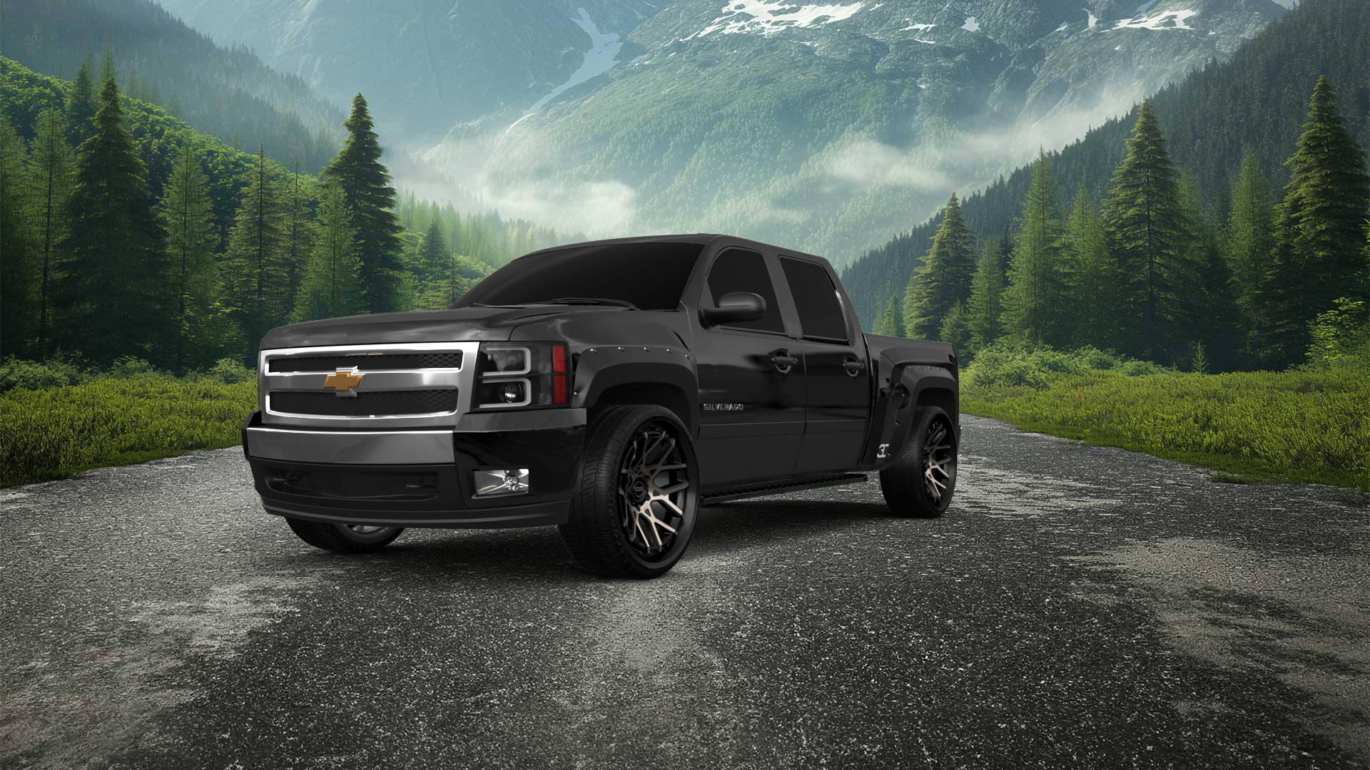 Chevrolet Silverado 1500 Crew Cab 4 Door pickup truck 2007 tuning
