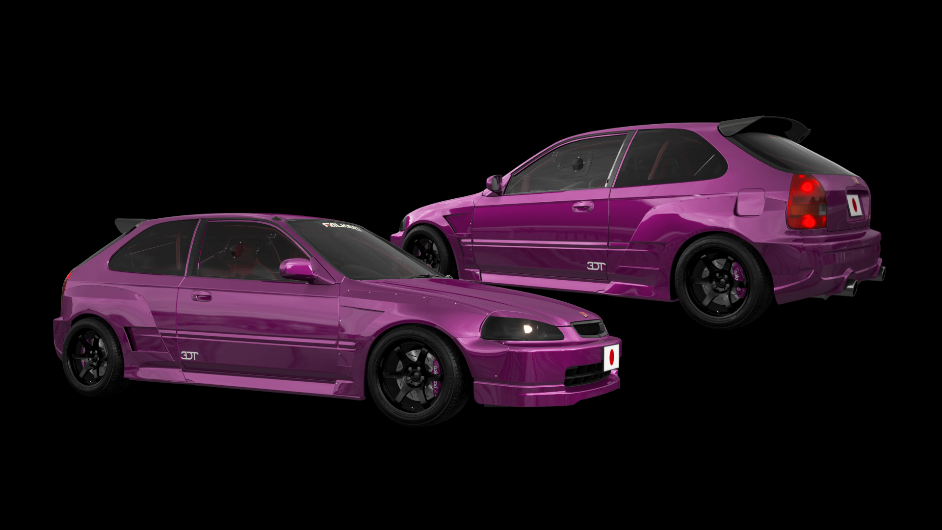 Honda Civic 3 Door Hatchback 1997 tuning