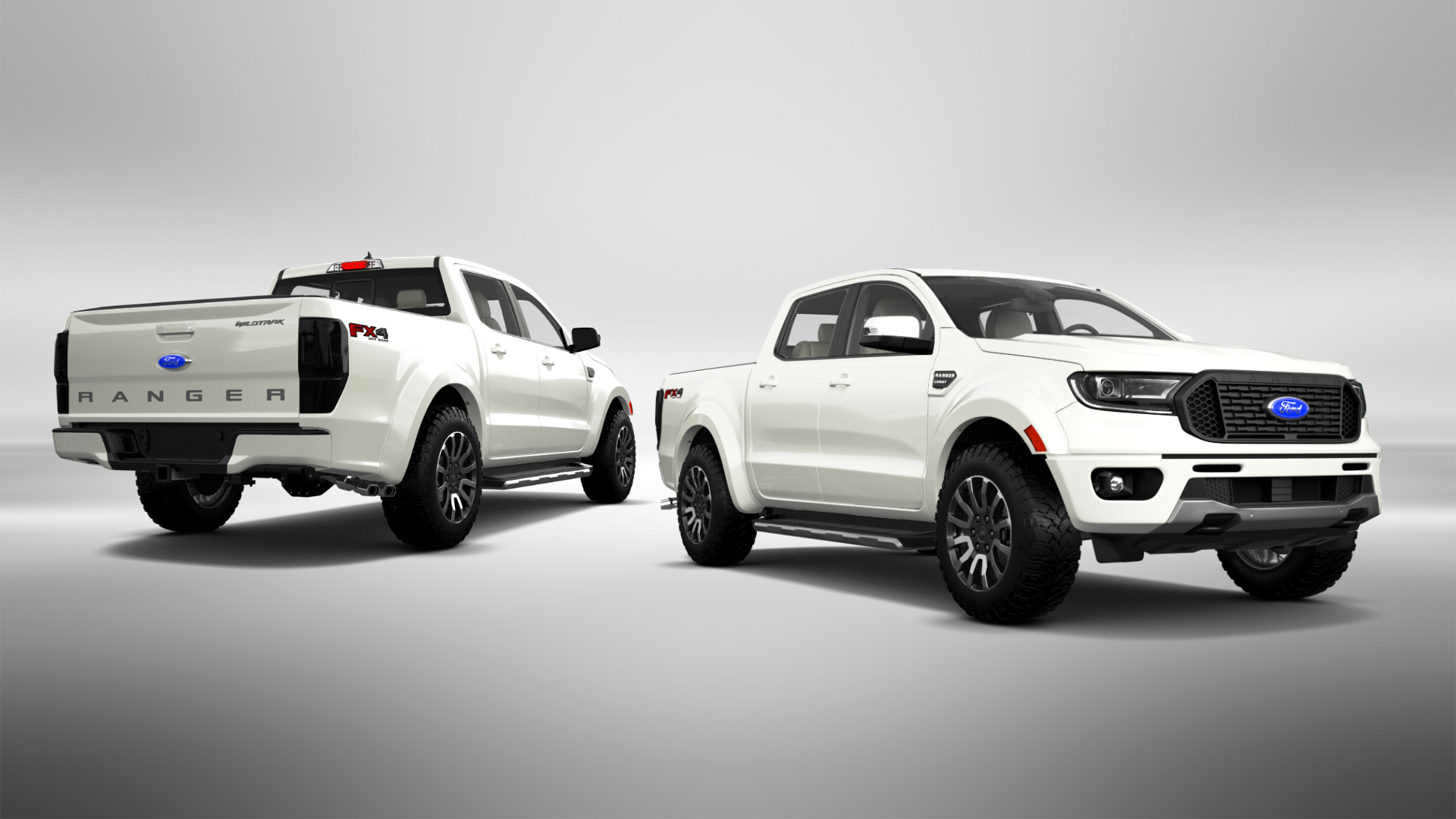 Ford Ranger 4 Door pickup truck 2019 tuning