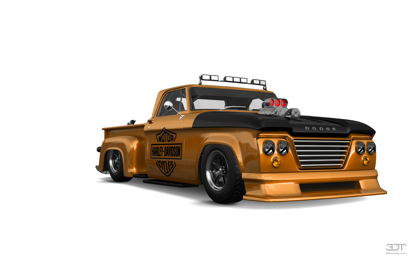 Tuning Dodge D-100 Stepside 2 Door pickup truck 1961
