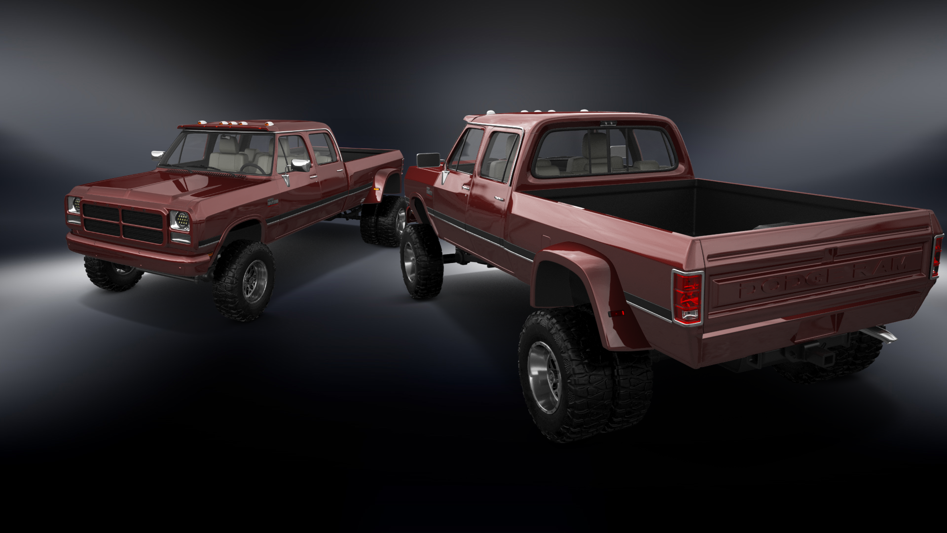 Dodge Ram 350 4 Door pickup truck 1991 tuning