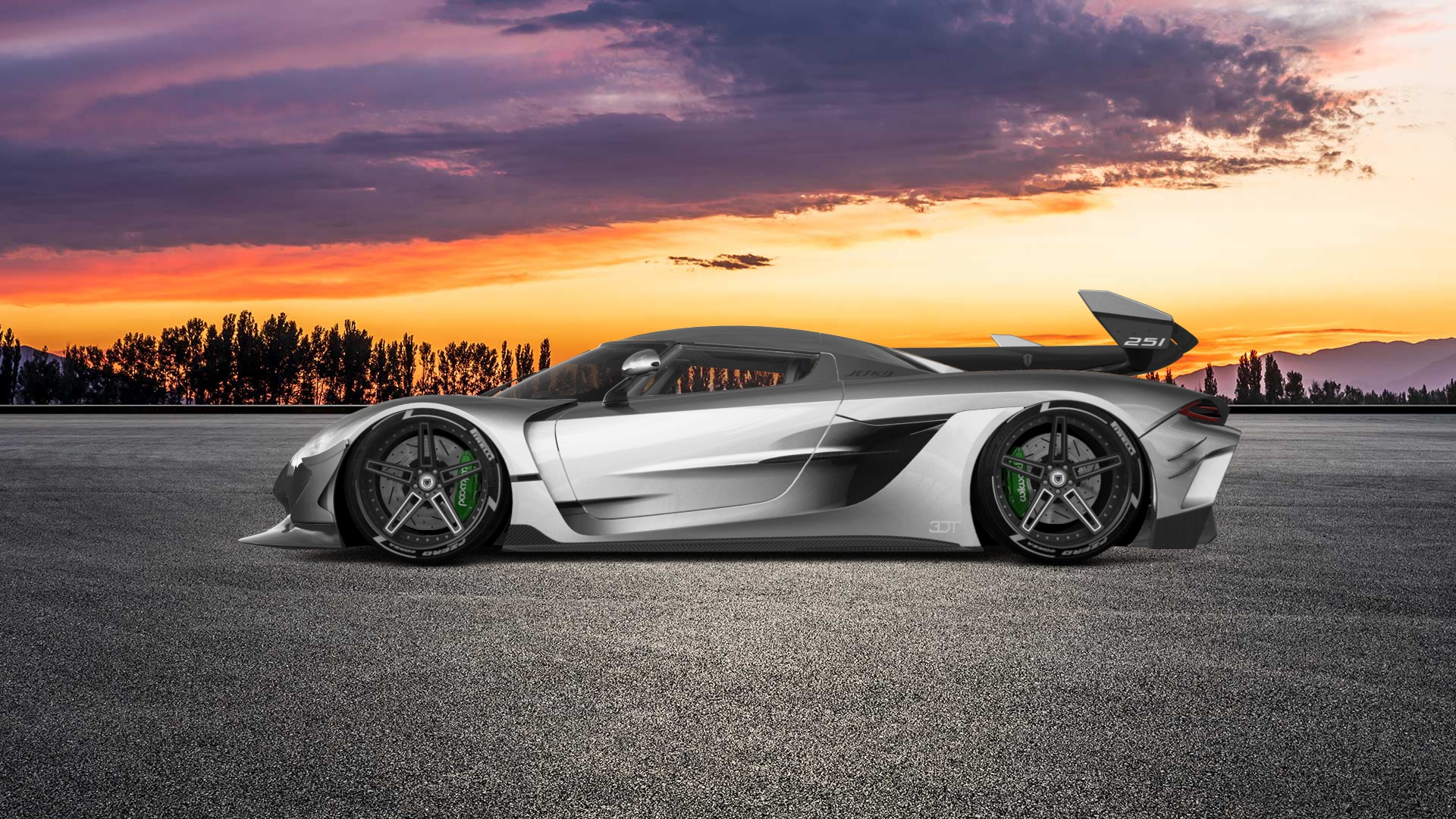 Koenigsegg Jesko 2 door targa top 2020