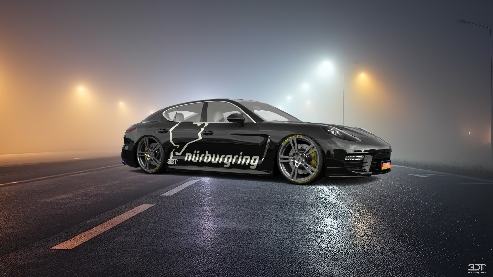 Porsche Panamera 4 door fastback saloon 2011