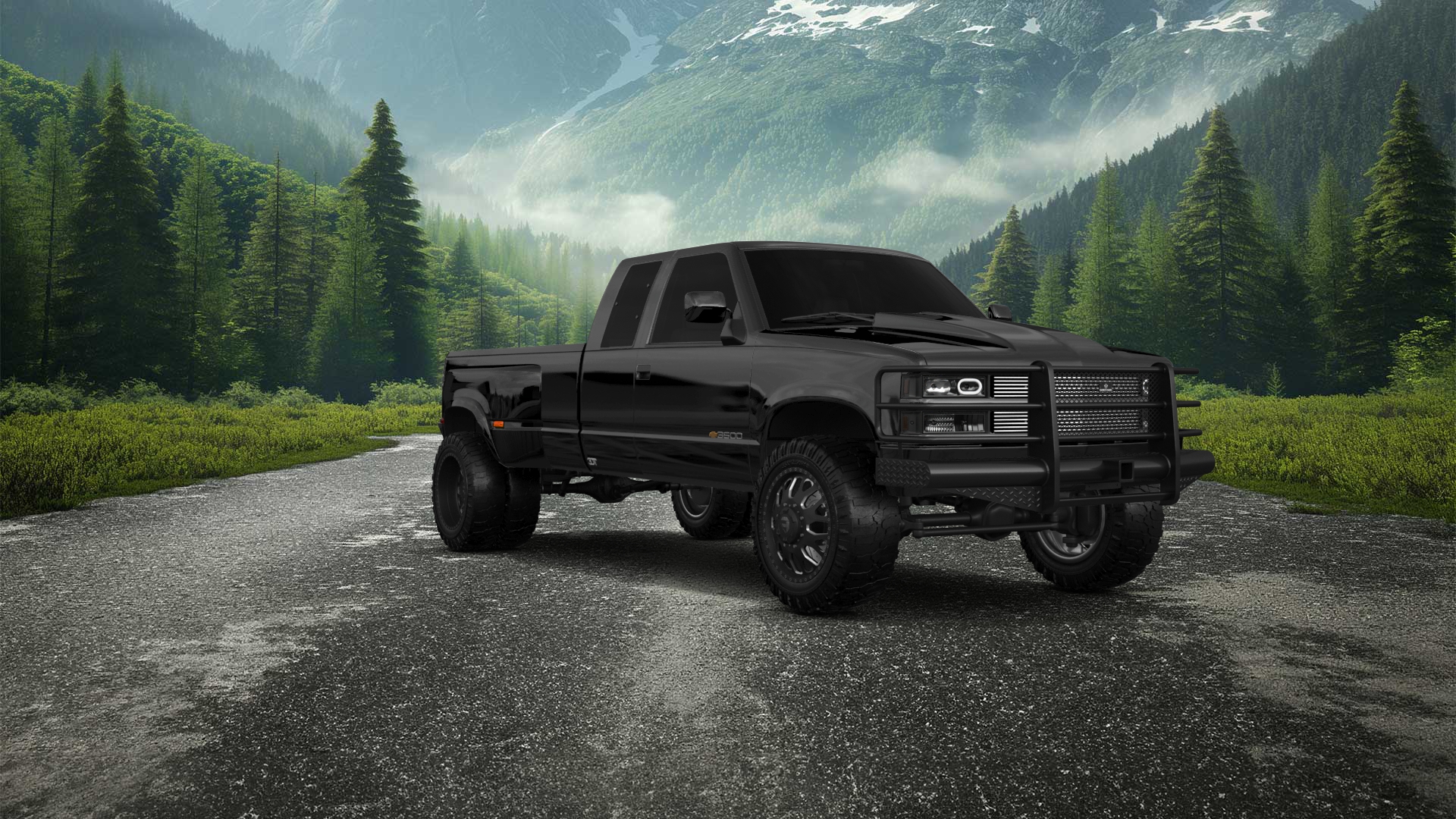 Chevrolet K3500 Extended Cab Pickup Truck 1988