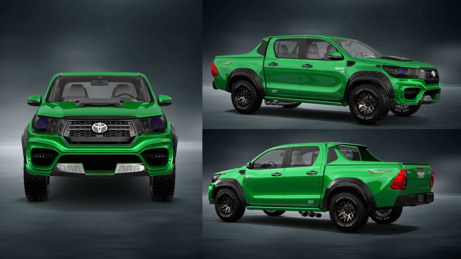 Toyota Hilux Double Cab 4 Door pickup truck 2015 tuning