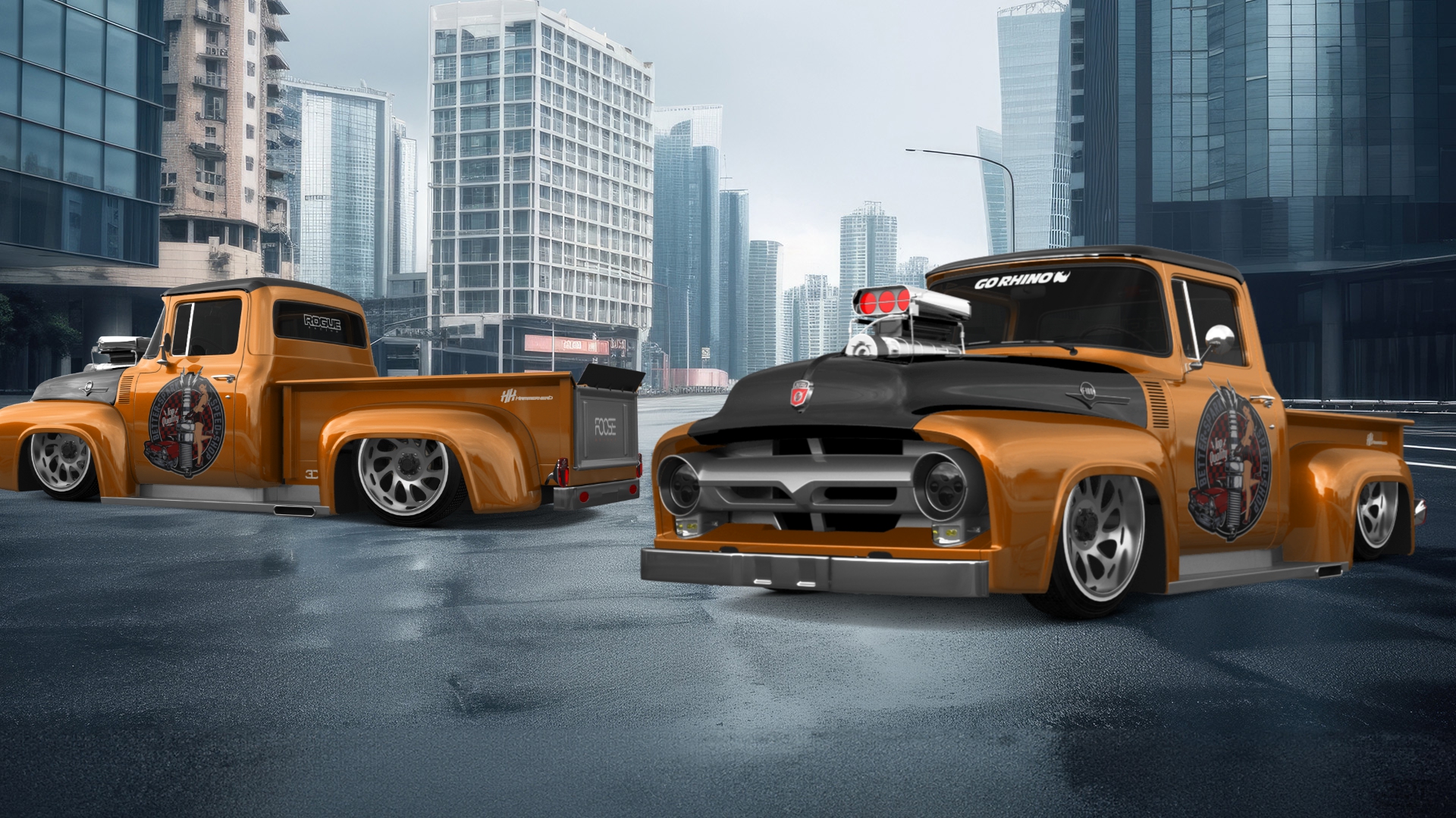 Ford F-100 2 Door truck 1956 tuning