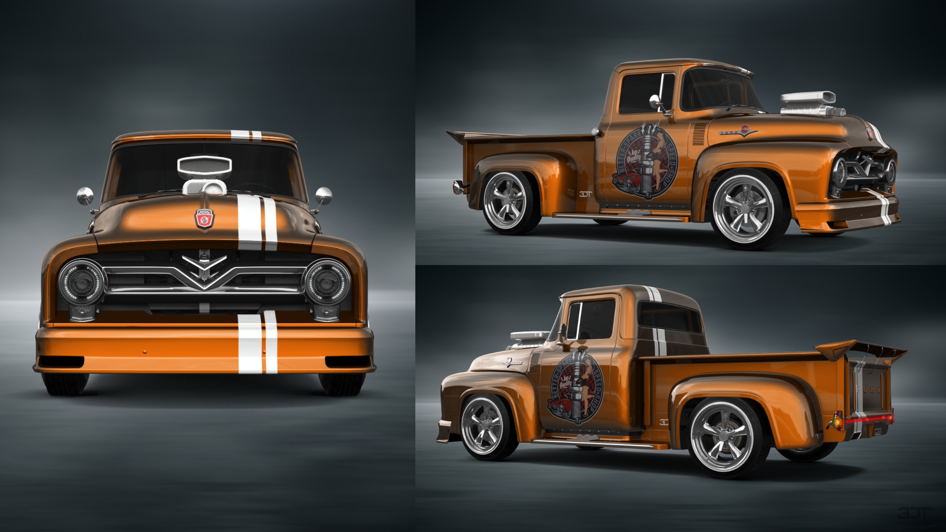 Ford F-100 2 Door truck 1956