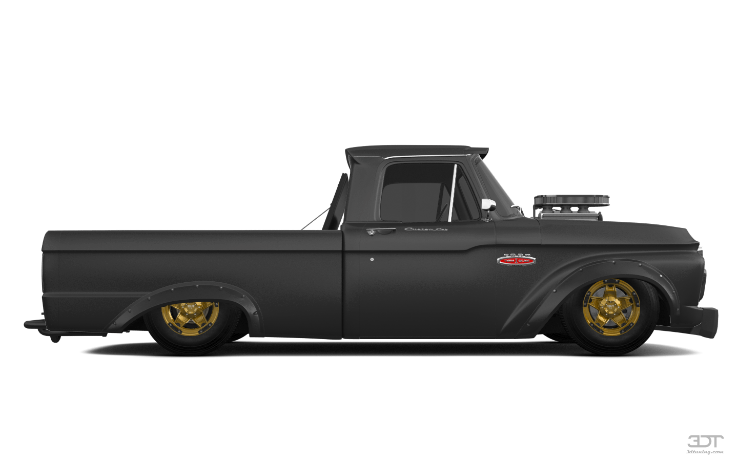 Tuning Ford F-100 Custom Cab Hoonitruck 1966