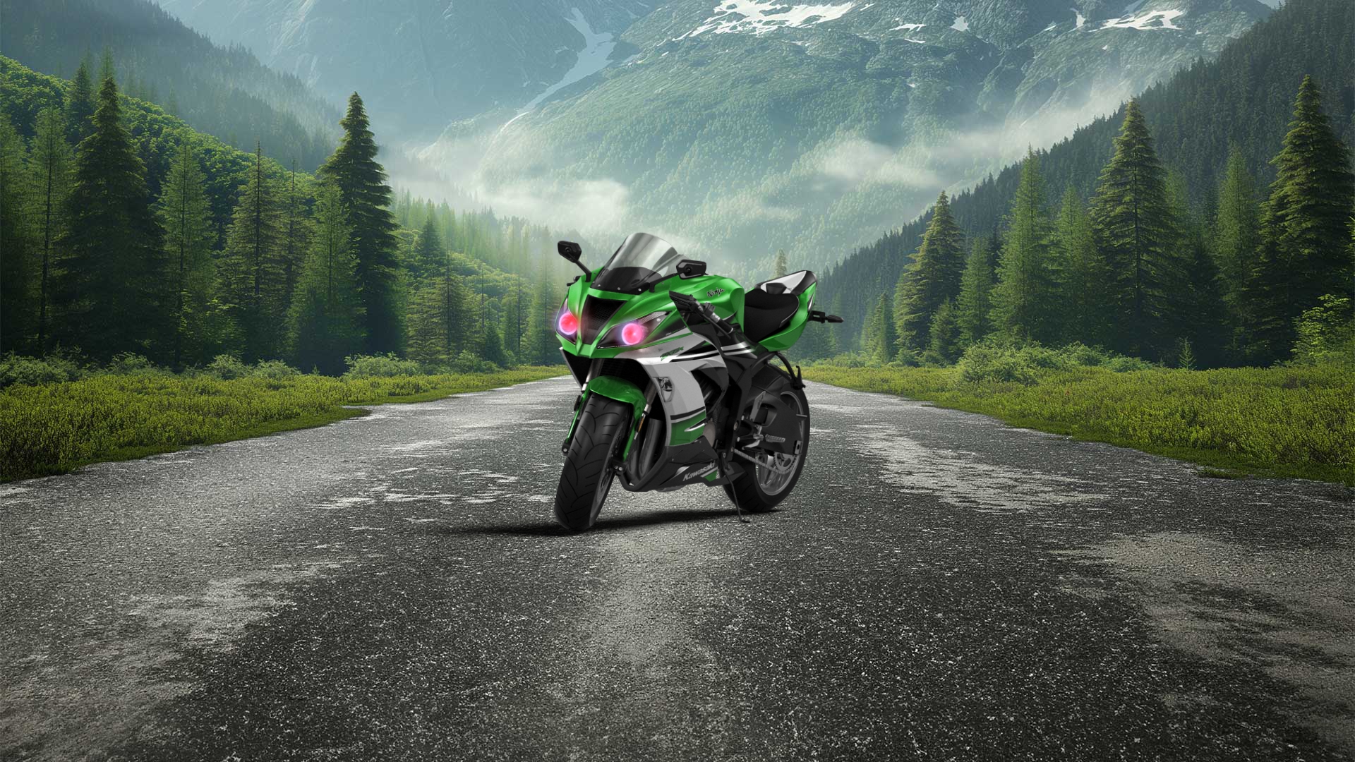 Kawasaki Ninja ZX 6R Sport Bike 2015 tuning