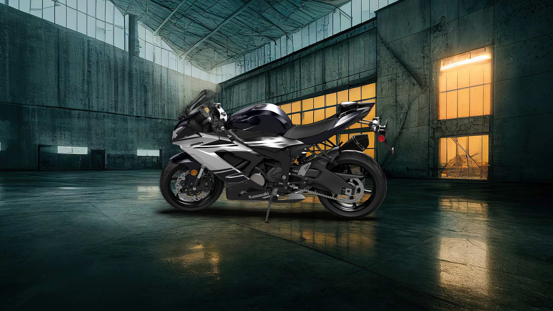 Kawasaki Ninja ZX 6R Sport Bike 2015 tuning